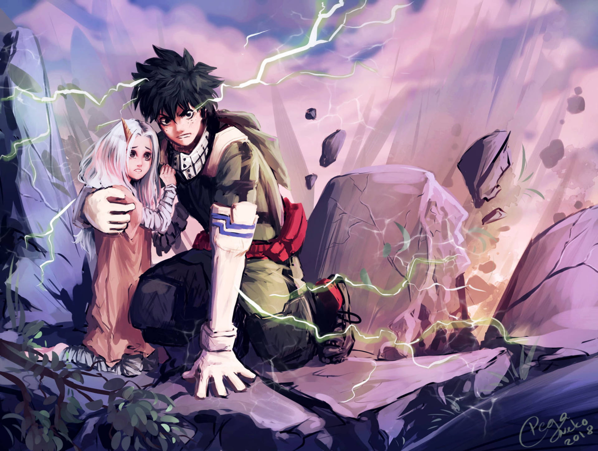 Anime, Izuku Midoriya, Eri (My Hero Academia), 1080P, My Hero Academia, HD Wallpaper