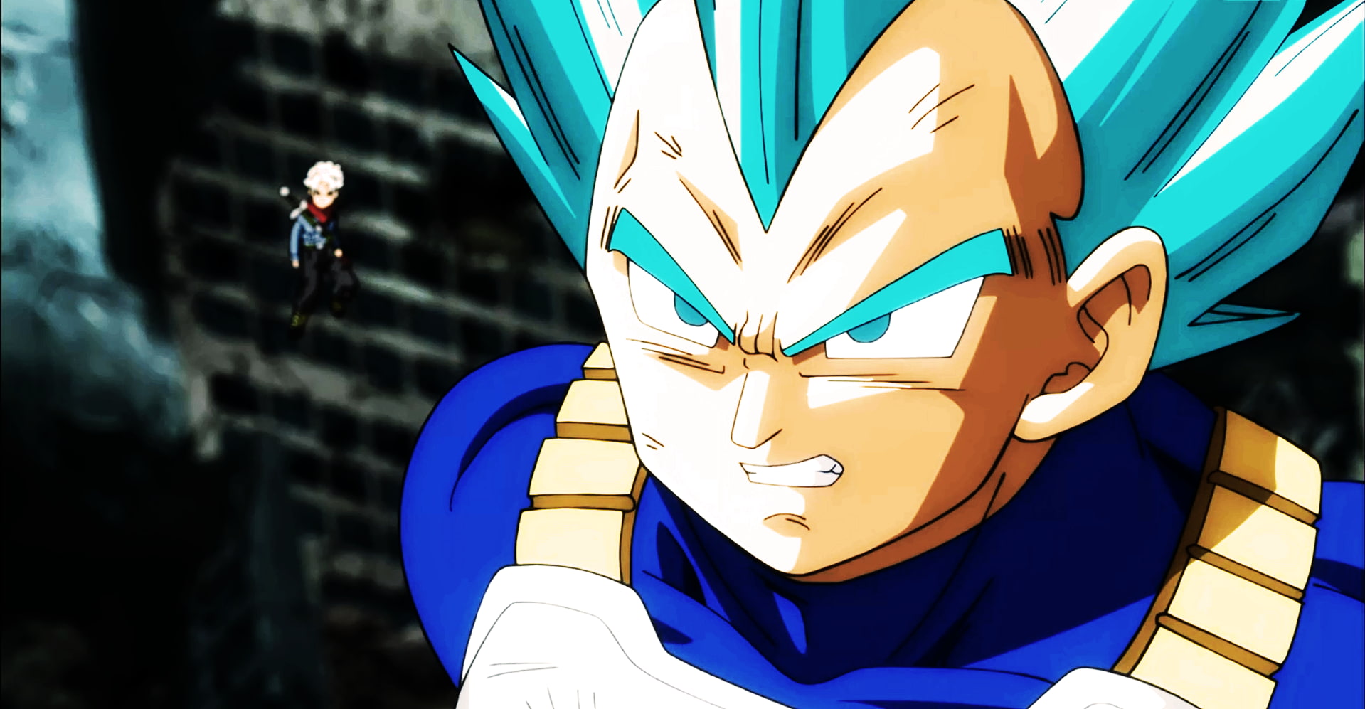 Super Saiyan Blue, built structure, nature, Dragon Ball Super, pattern, wall, graffiti, 720P, water, human representation, design, representation, creativity, HD Wallpaper