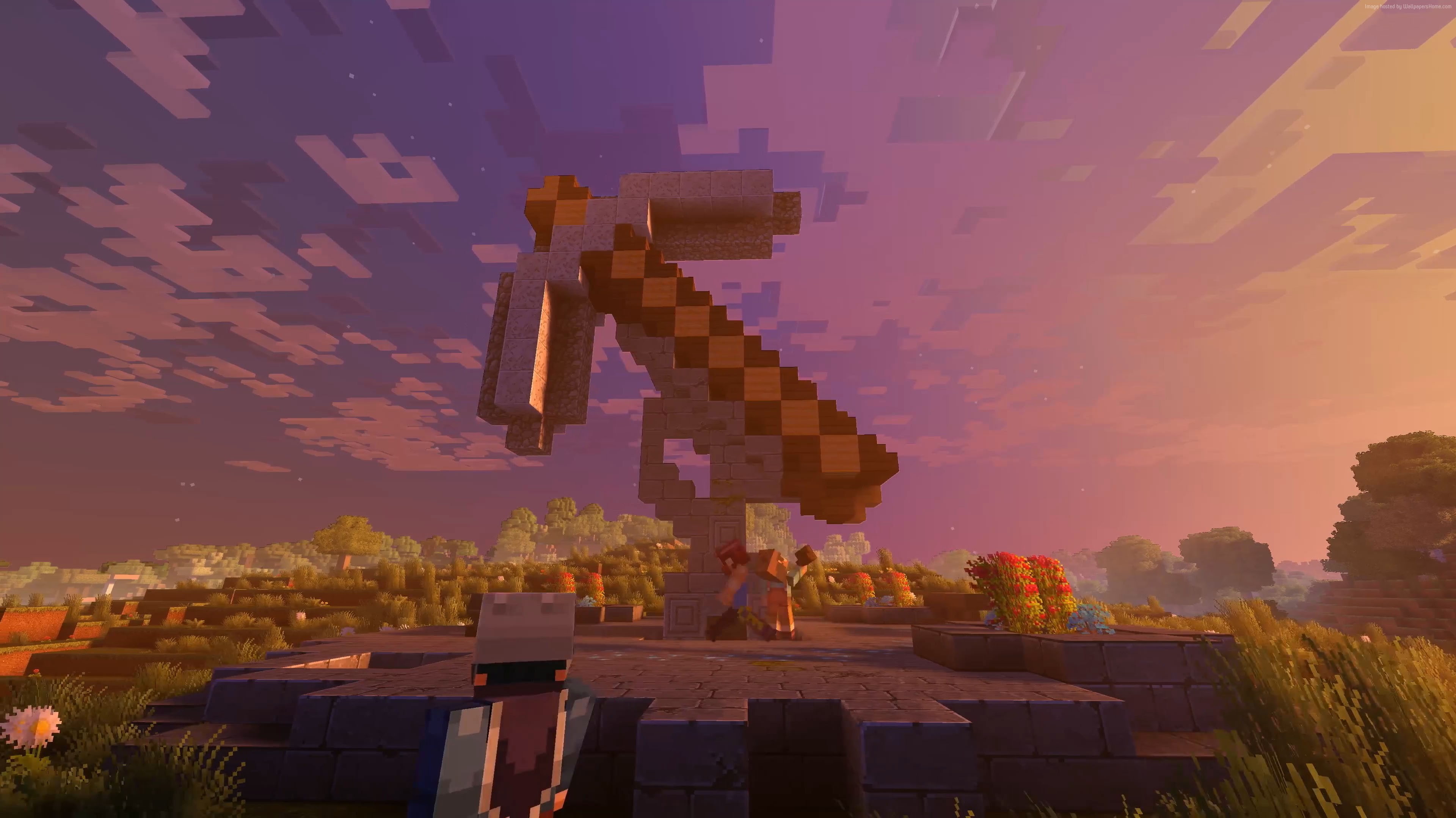 E3 2017, Minecraft 4k edition, screenshot, 4K, xBox One X, HD Wallpaper