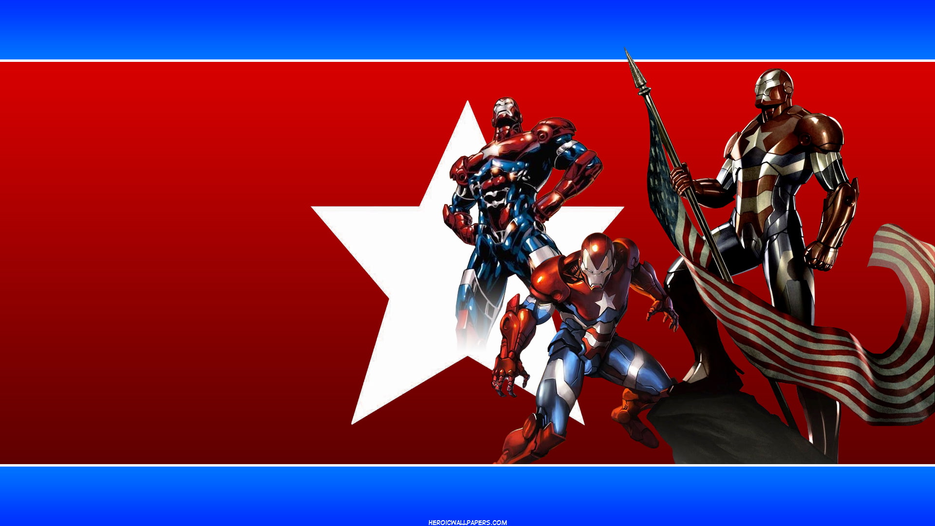 hd, 1080P, iron, comics, patriot, HD Wallpaper