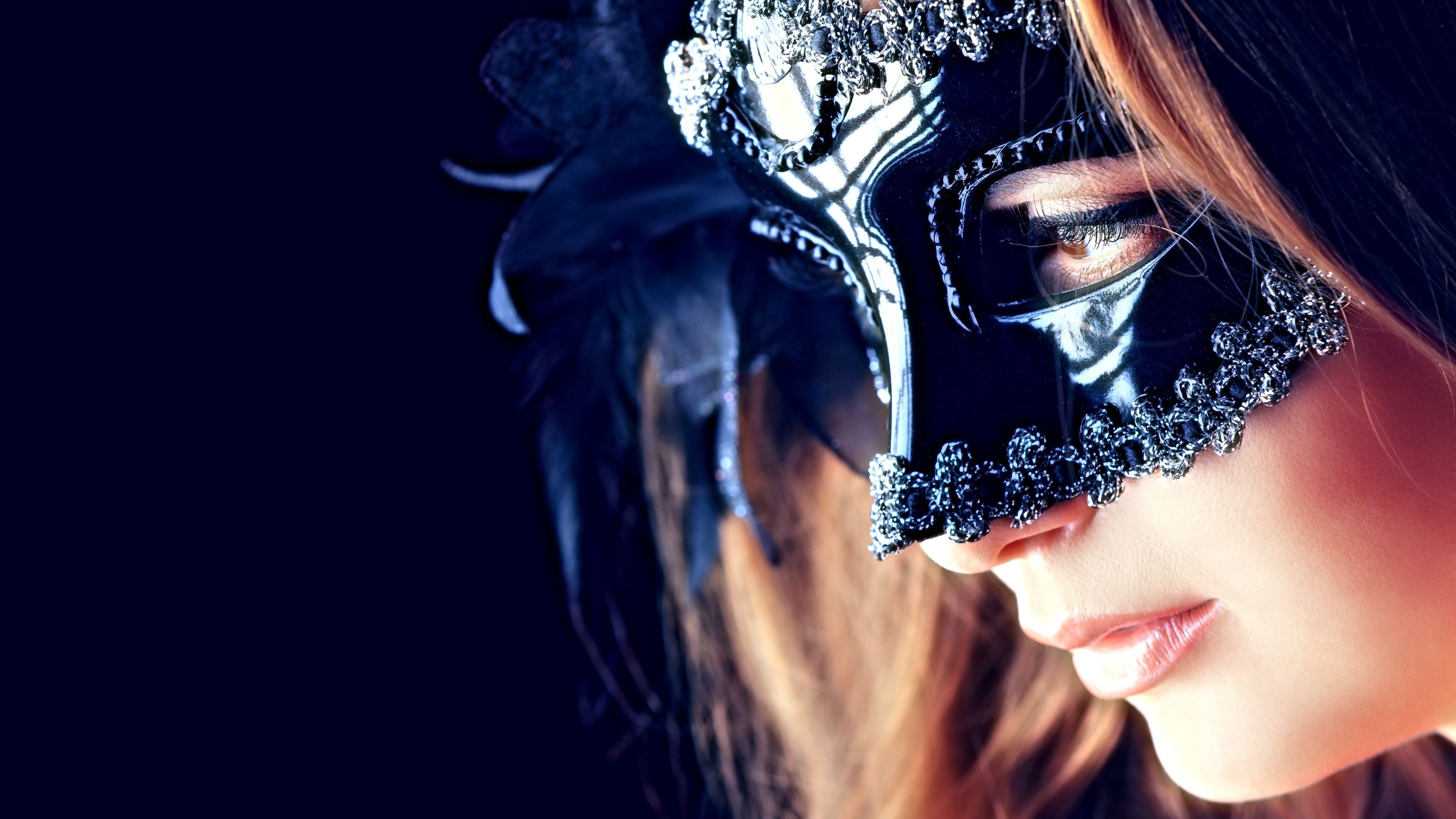 4K, mask, face mask, HD Wallpaper