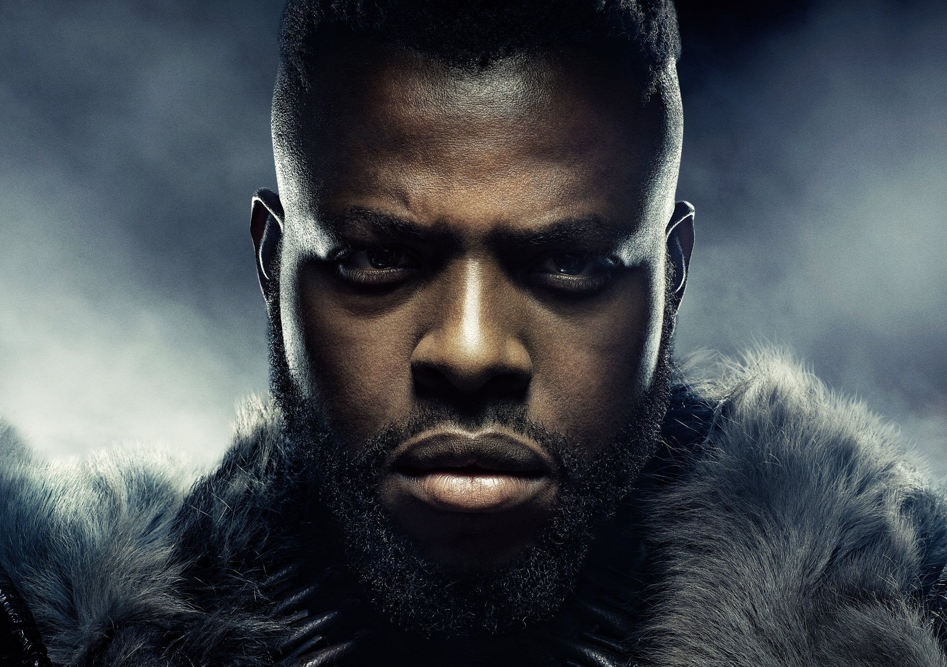 men, serious, body part, dark, contemplation, portrait, Black Panther (Movie), warm clothing, front view, headshot, close-up, Movie, human face, MBaku (Marvel Comics), HD Wallpaper