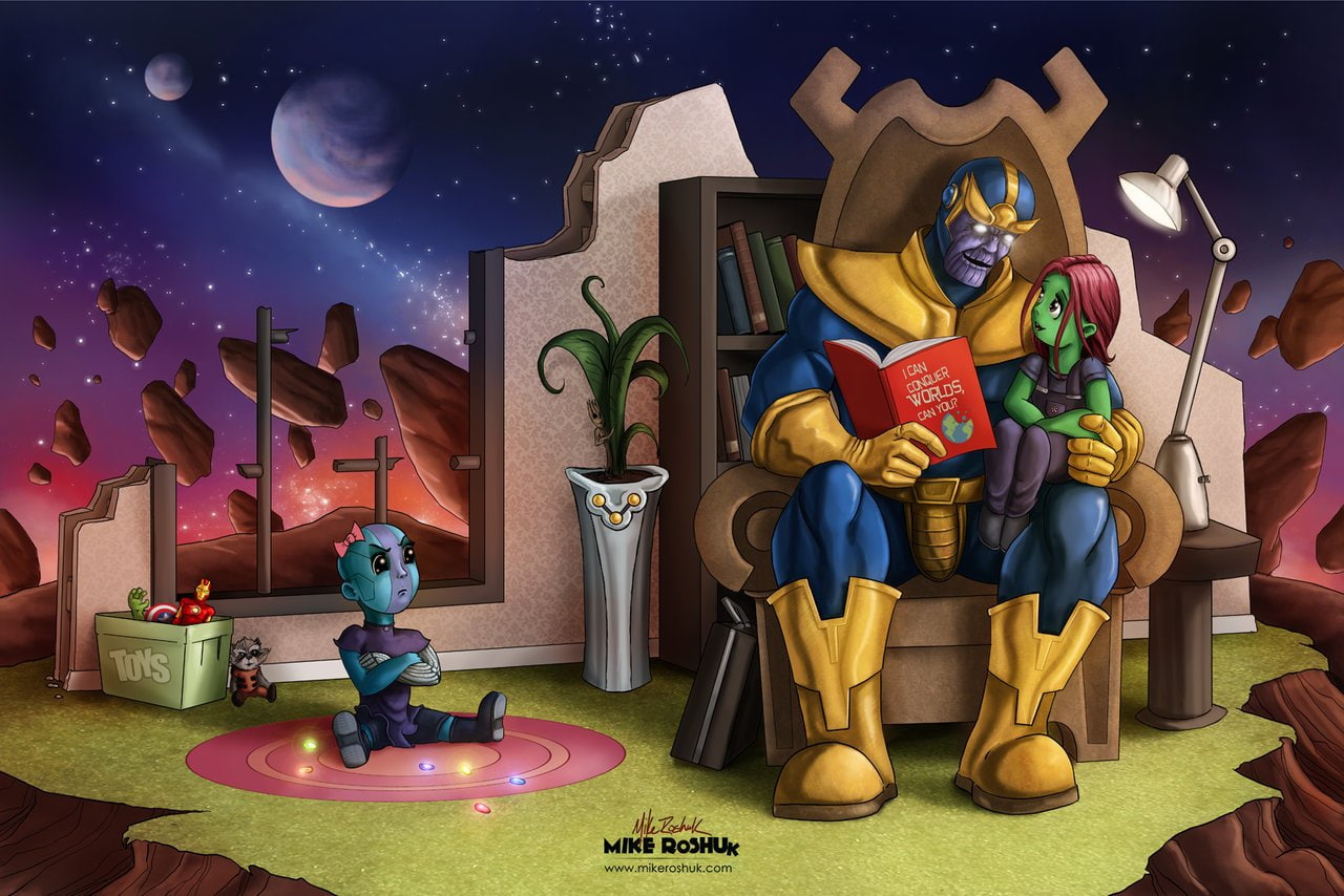 720P, Gamora, Movie, Nebula (Marvel Comics), Thanos, Guardians of the Galaxy, HD Wallpaper