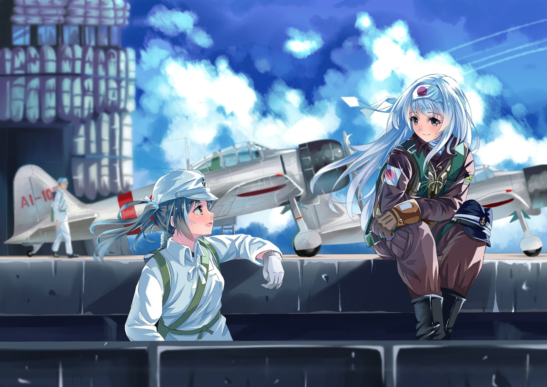 Zuikaku (Kancolle), Kantai Collection, 1080P, Anime, Shoukaku (Kancolle), HD Wallpaper
