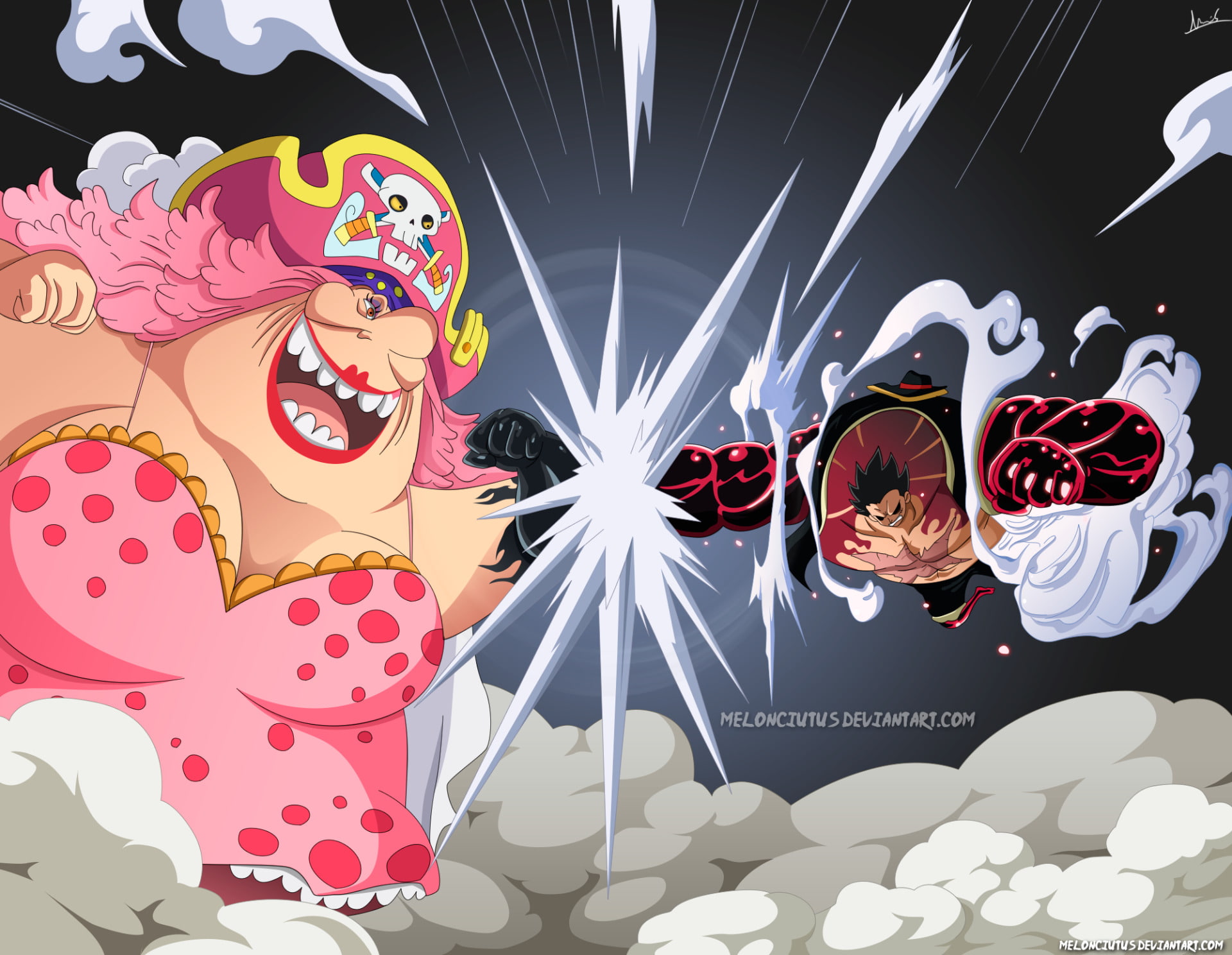 Monkey D. Luffy, 1080P, Anime, Charlotte Linlin, One Piece, HD Wallpaper