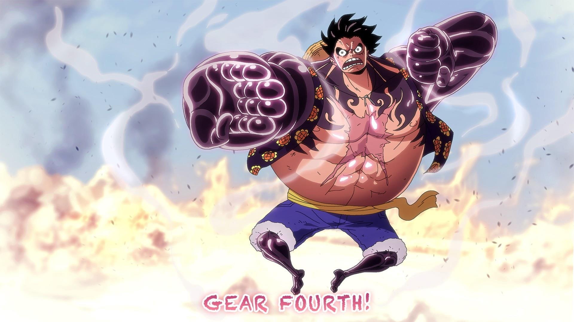 gear fourth, monkey d. luffy, anime, 1080P, one piece, HD Wallpaper
