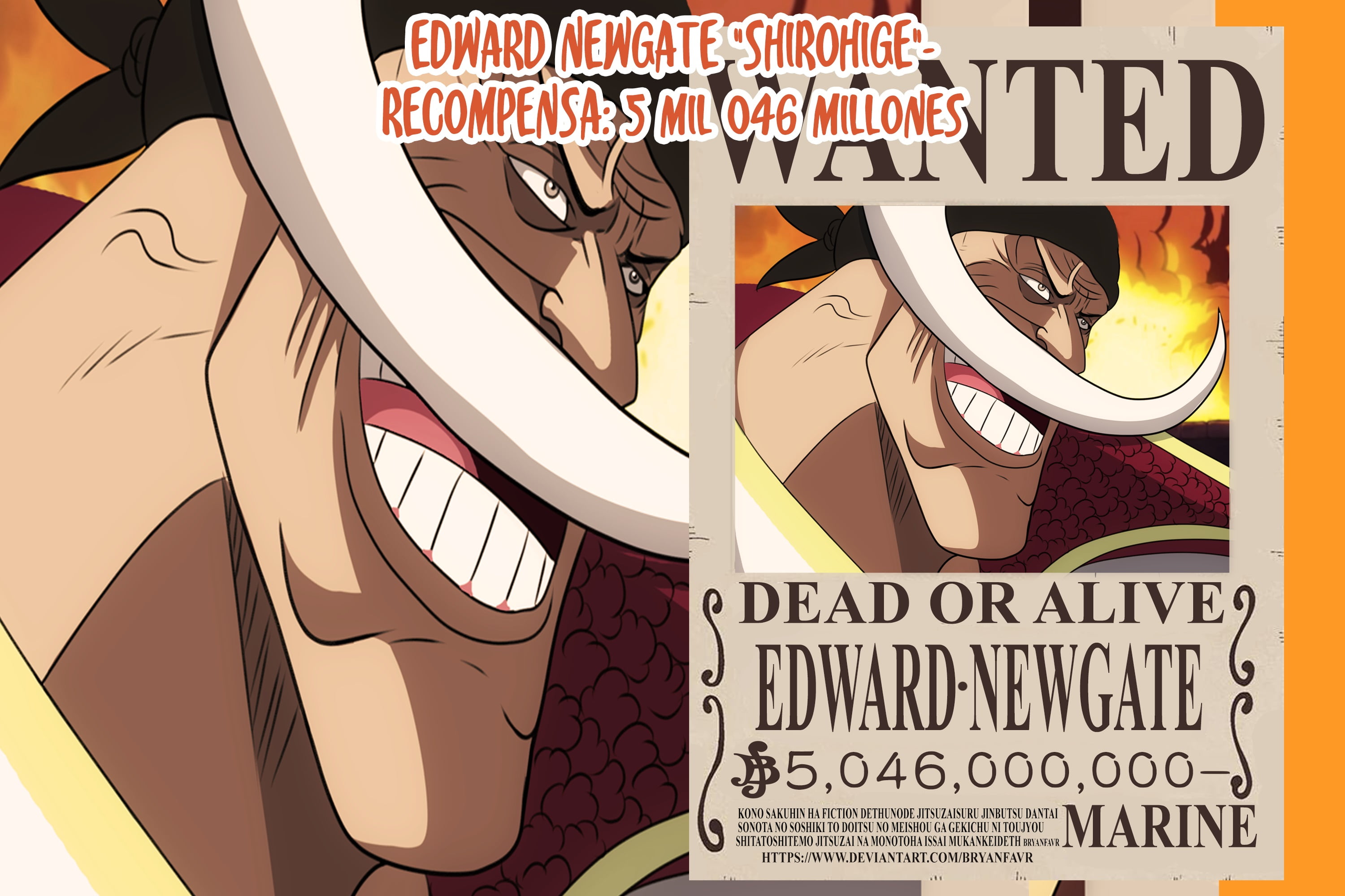 2K, Edward Newgate, One Piece, HD Wallpaper