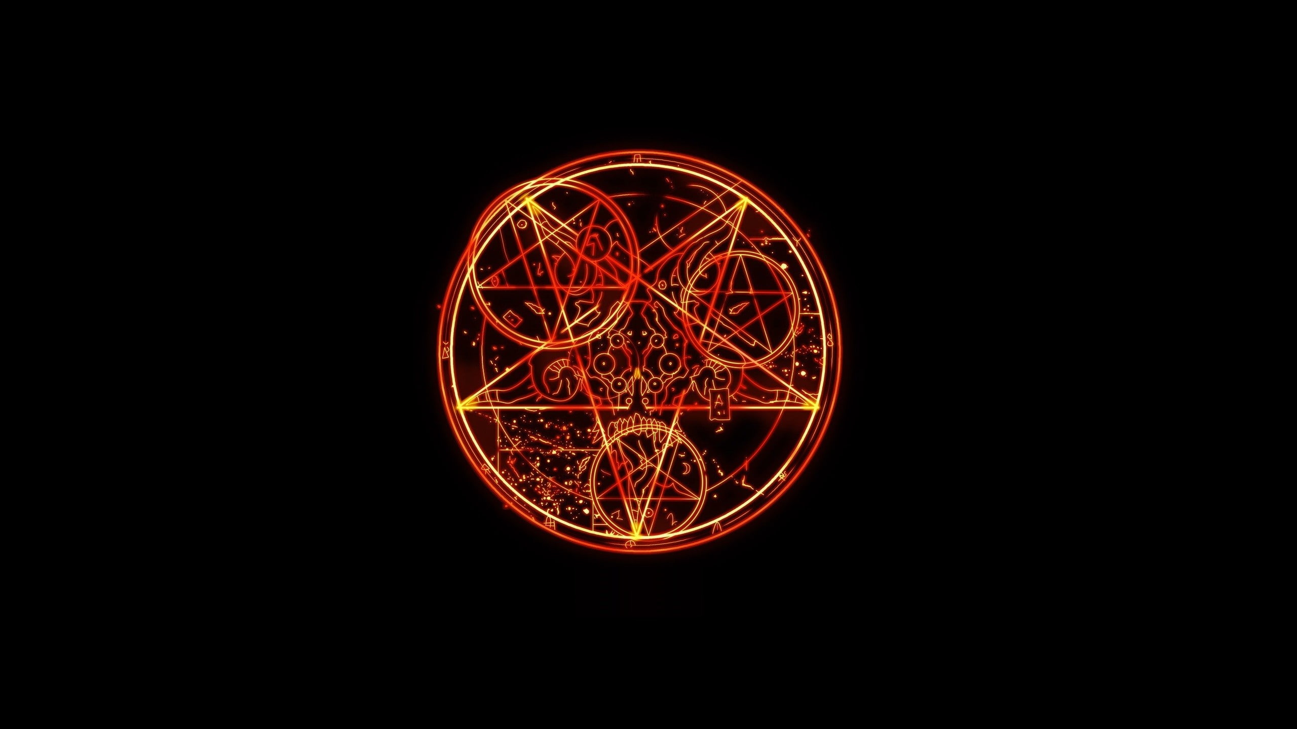 2K, design, technology, night, studio shot, copy space, circle, black background, red, lighting equipment, long exposure, complexity, motion, shape, indoors, HD Wallpaper
