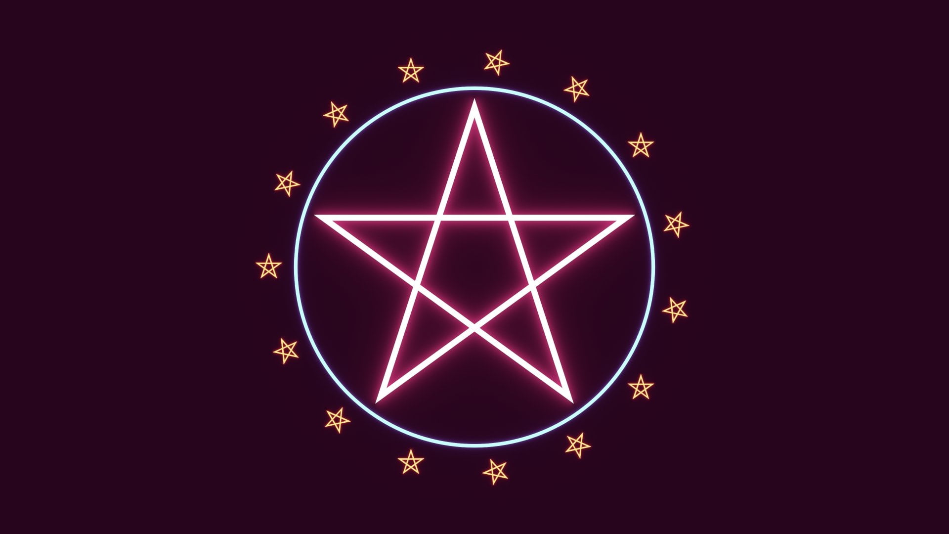 creativity, black background, design, bright, glowing, night, celebration, christmas, light, Pentagram, arts culture and entertainment, 1080P, star shape, HD Wallpaper