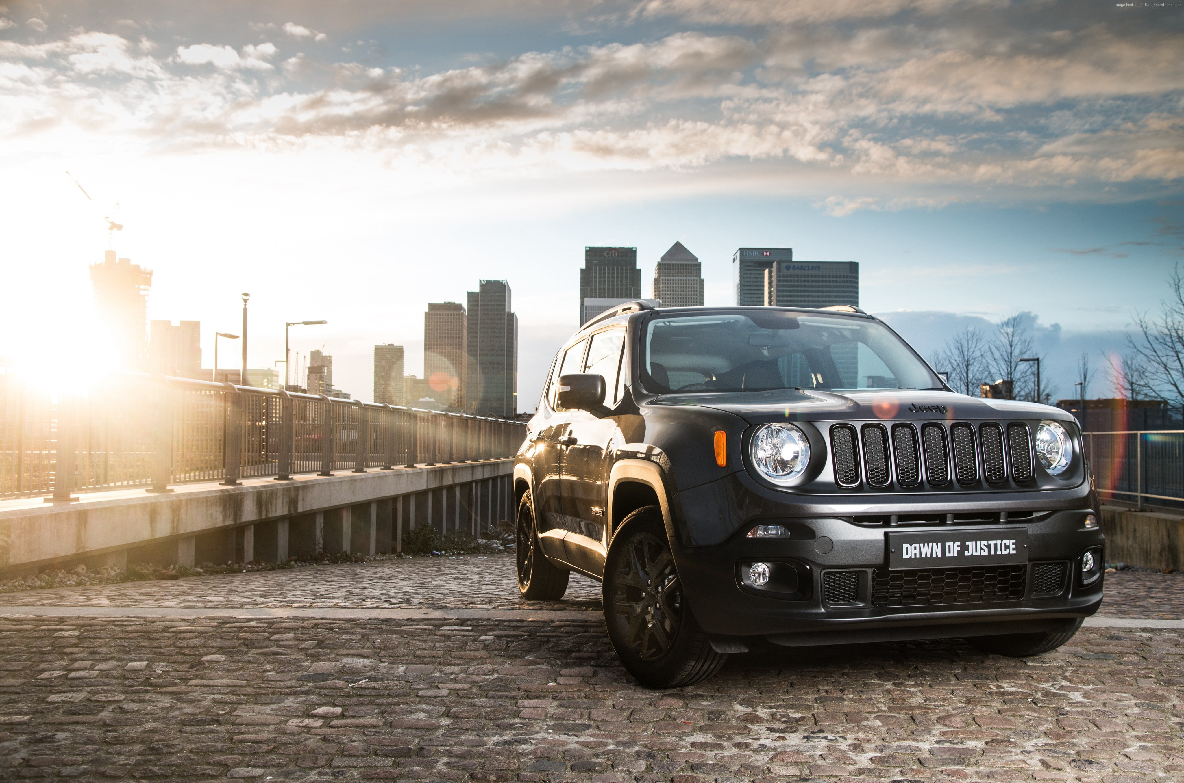 Batman v Superman: Dawn of Justice, 4K, Jeep Renegade " Dawn of Justice, SUV, HD Wallpaper