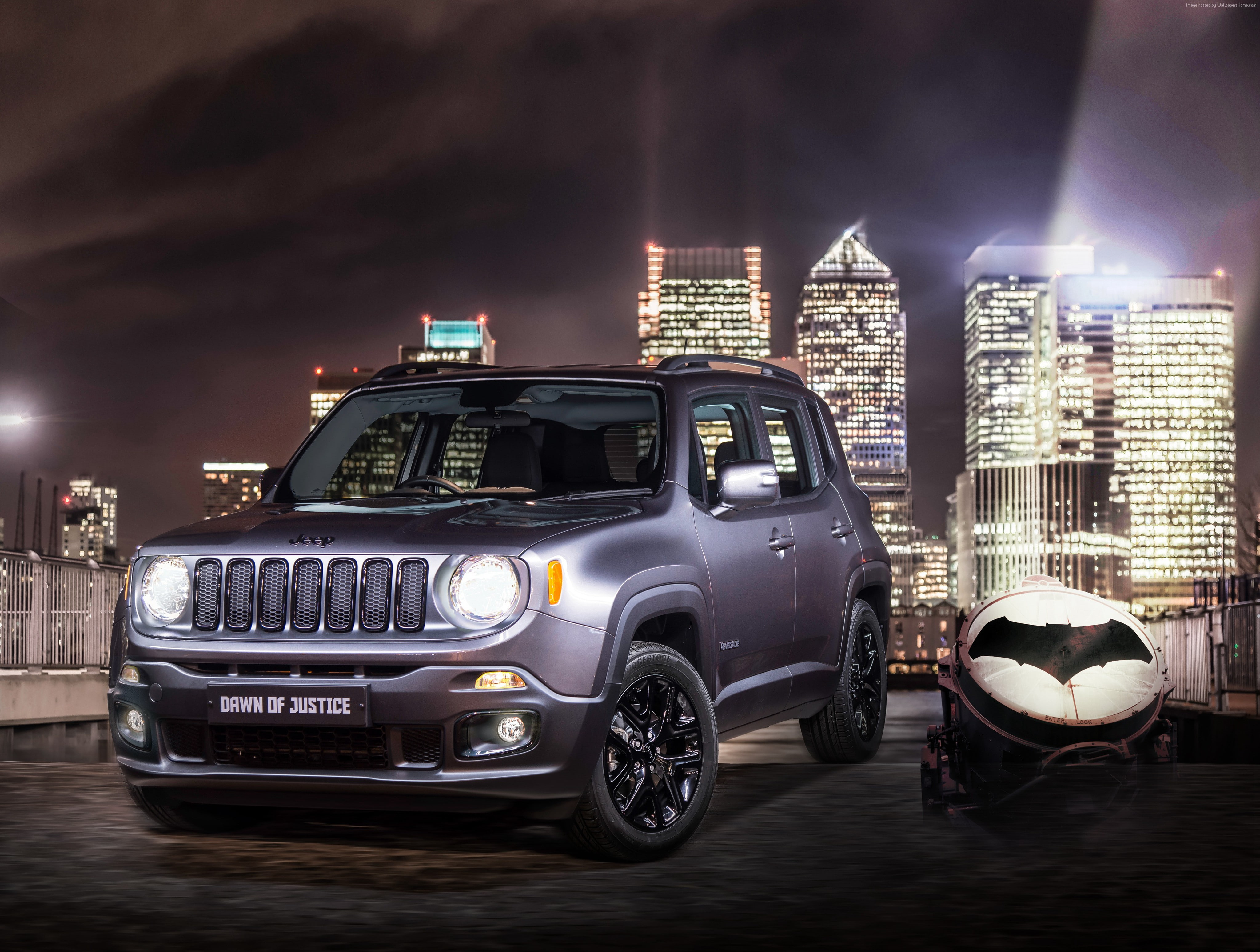 Jeep Renegade " Dawn of Justice, SUV, Batman v Superman: Dawn of Justice, 4K, HD Wallpaper