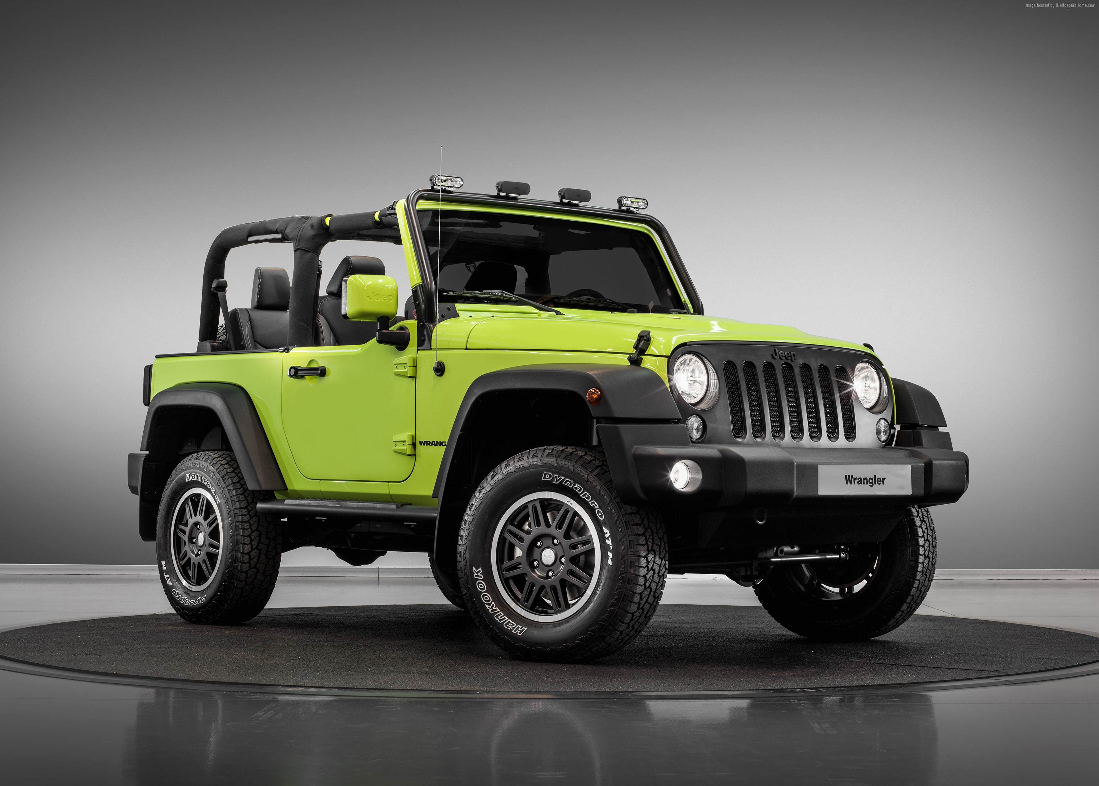 paris auto show 2016, 2K, jeep wrangler rubicon, green, moparone, HD Wallpaper
