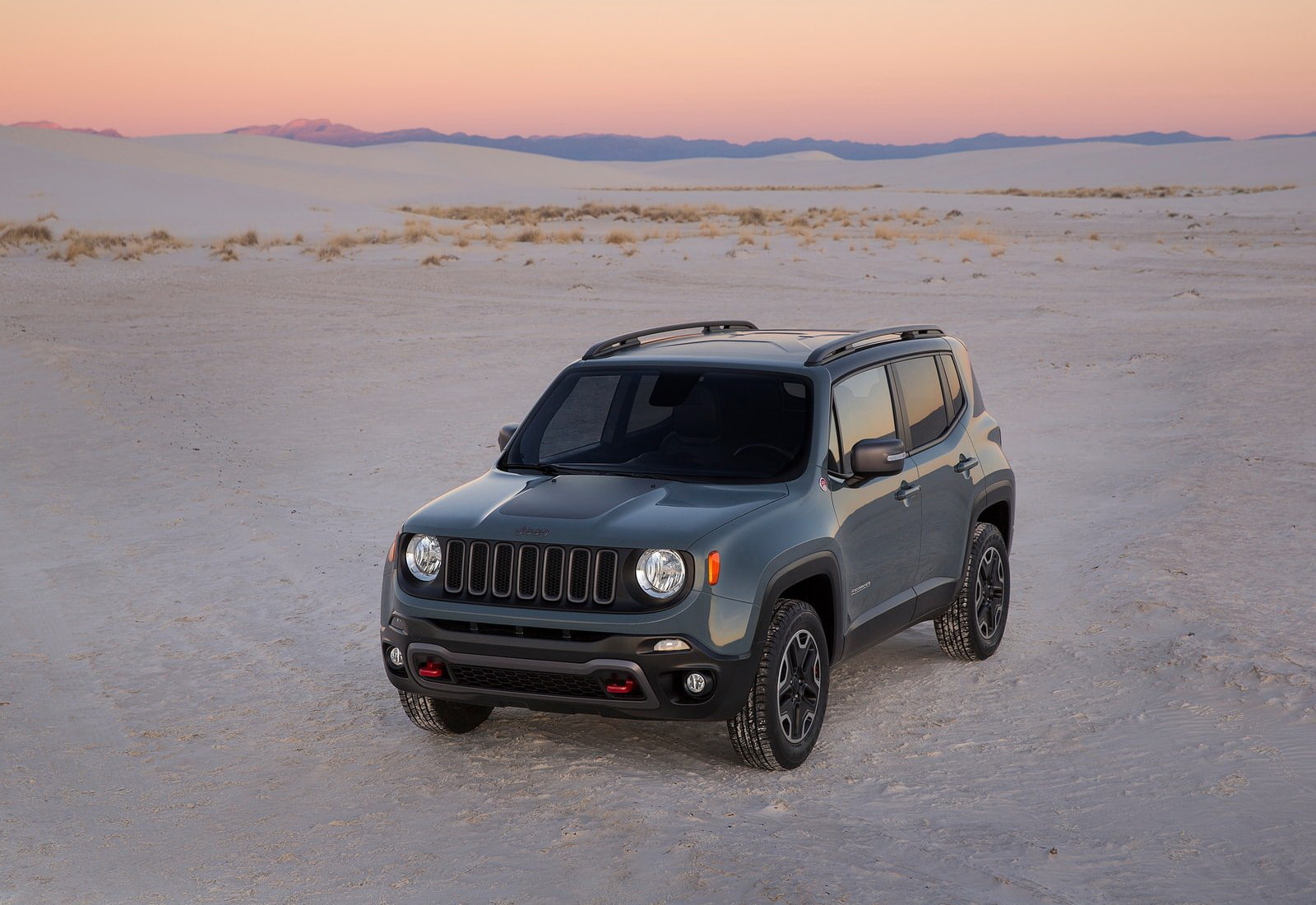 mountain, travel, car, mode of transportation, jeep, scenics - nature, arid climate, beauty in nature, renegade, sports utility vehicle, beach, non-urban scene, HD Wallpaper