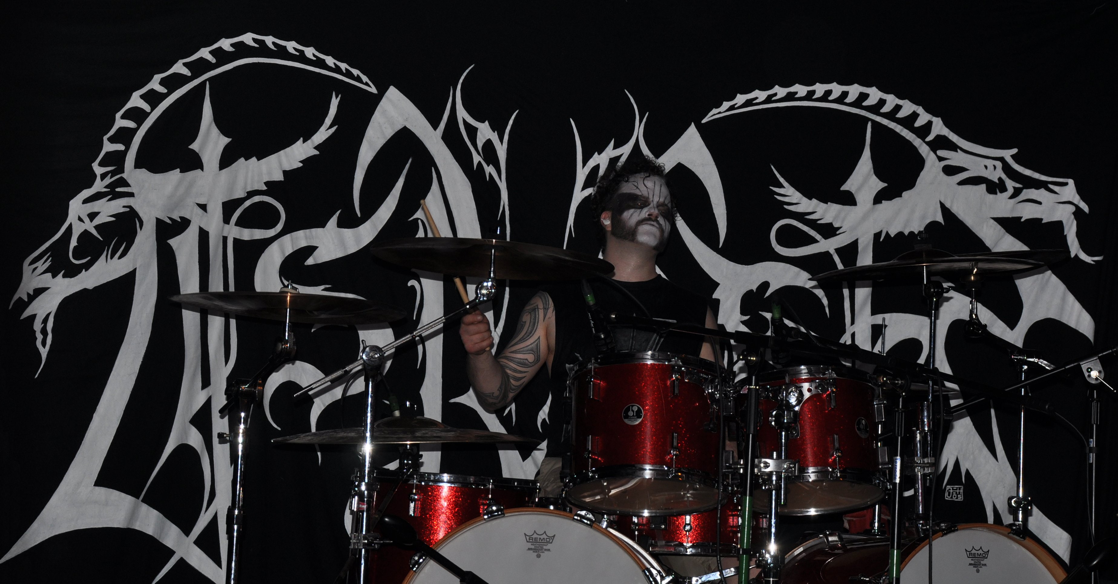 2K, tsjuder, blask, metal, heavy, concert, drums, HD Wallpaper