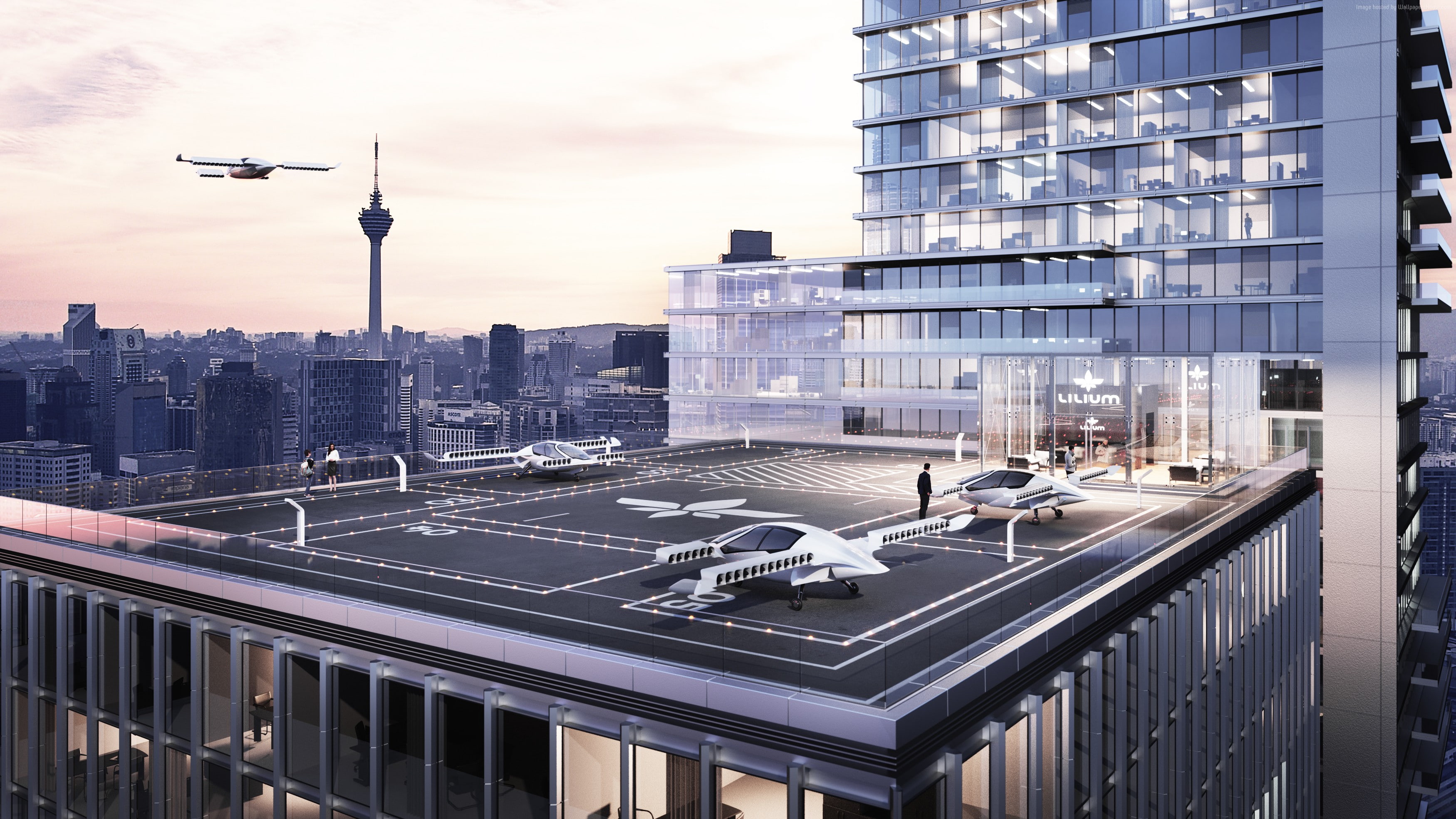aerial vehicle, 2K, flying car, Lilium Jet, HD Wallpaper