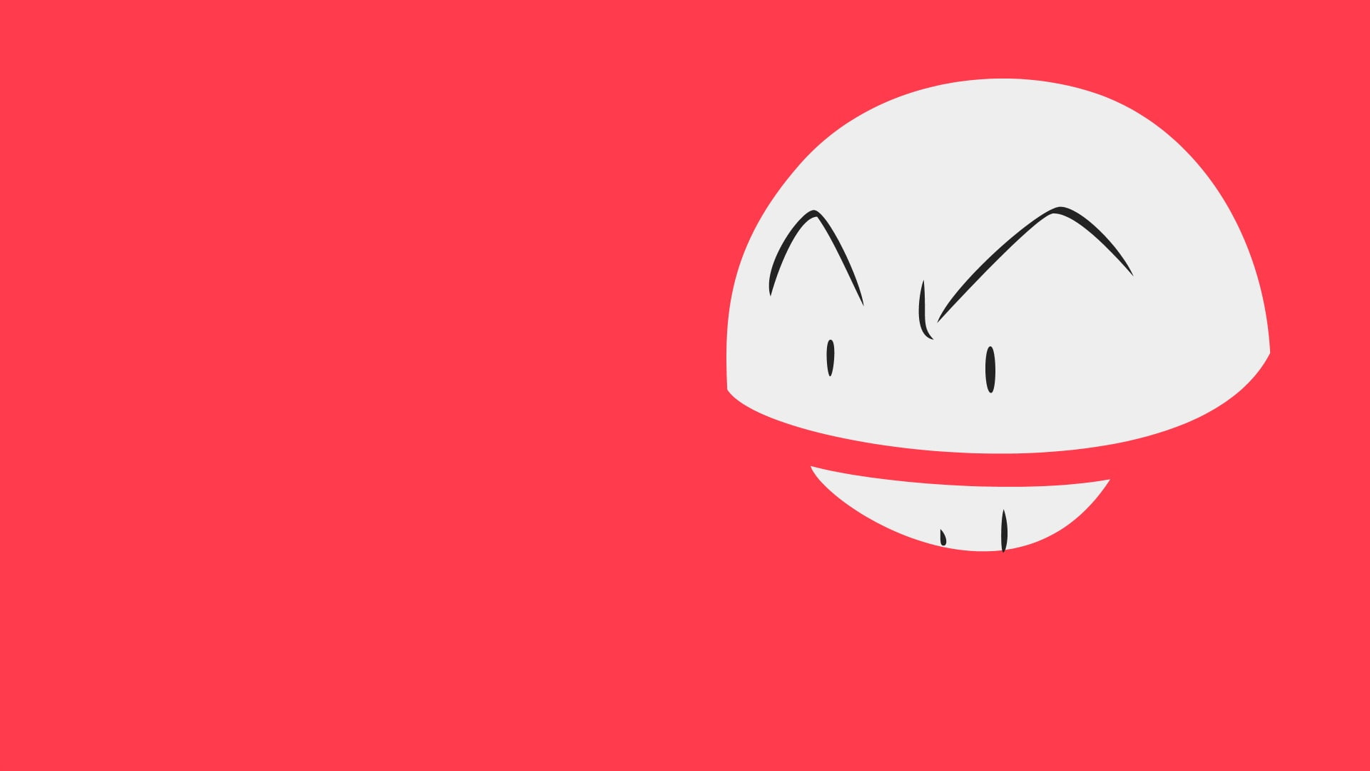 minimalism, electrode, elctrode, pink background, illustration, 1080P, pokemon, pink, background, HD Wallpaper