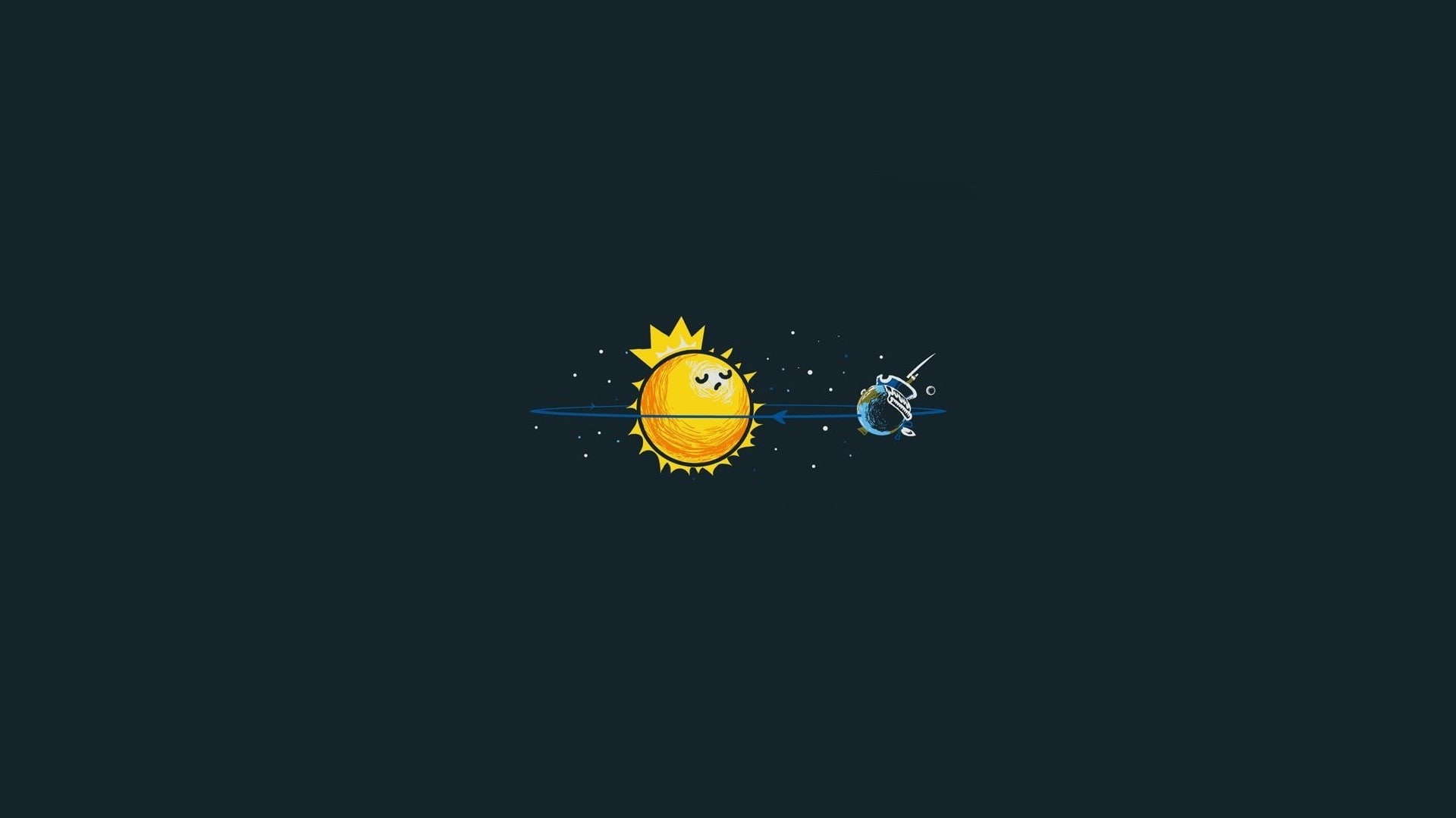 low angle view, Moon, sun, minimalism, no people, 1080P, nature, Earth, electric lamp, flying, water, lighting equipment, light - natural phenomenon, indoors, HD Wallpaper