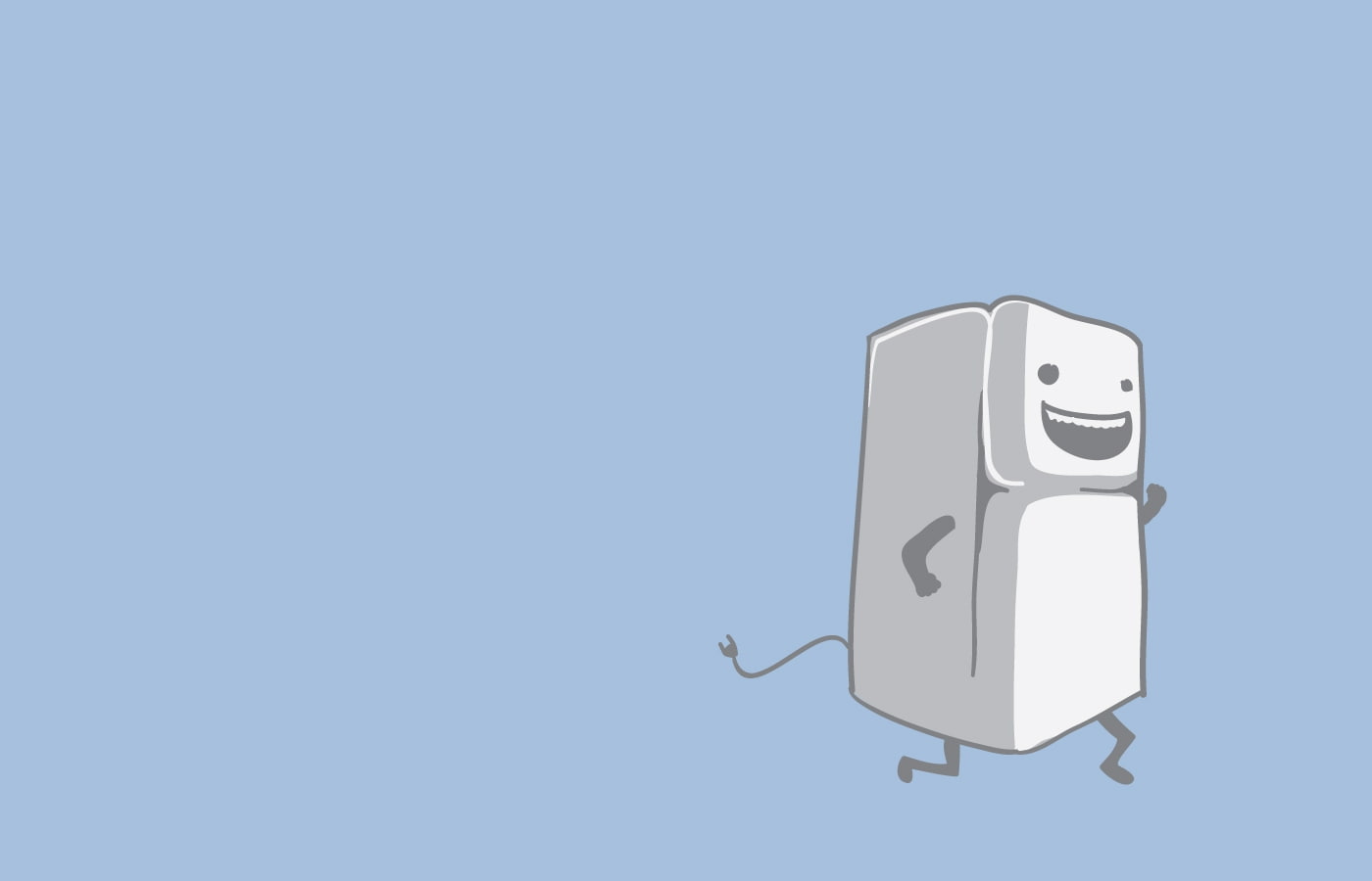 Blue, threadless, entertainment, x, 720P, refrigerators, funny, minimalistic, hd, art, HD Wallpaper