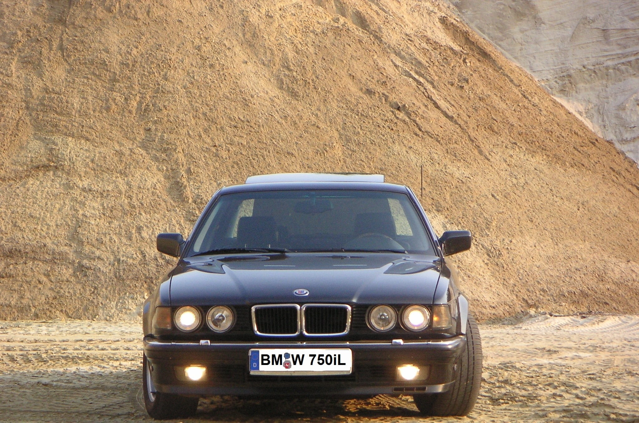 nature, auto, mode of transportation, journey, motor vehicle, sunlight, day, land, car, sports utility vehicle, bmw, landscape, road trip, 750il, v12, transportation, HD Wallpaper