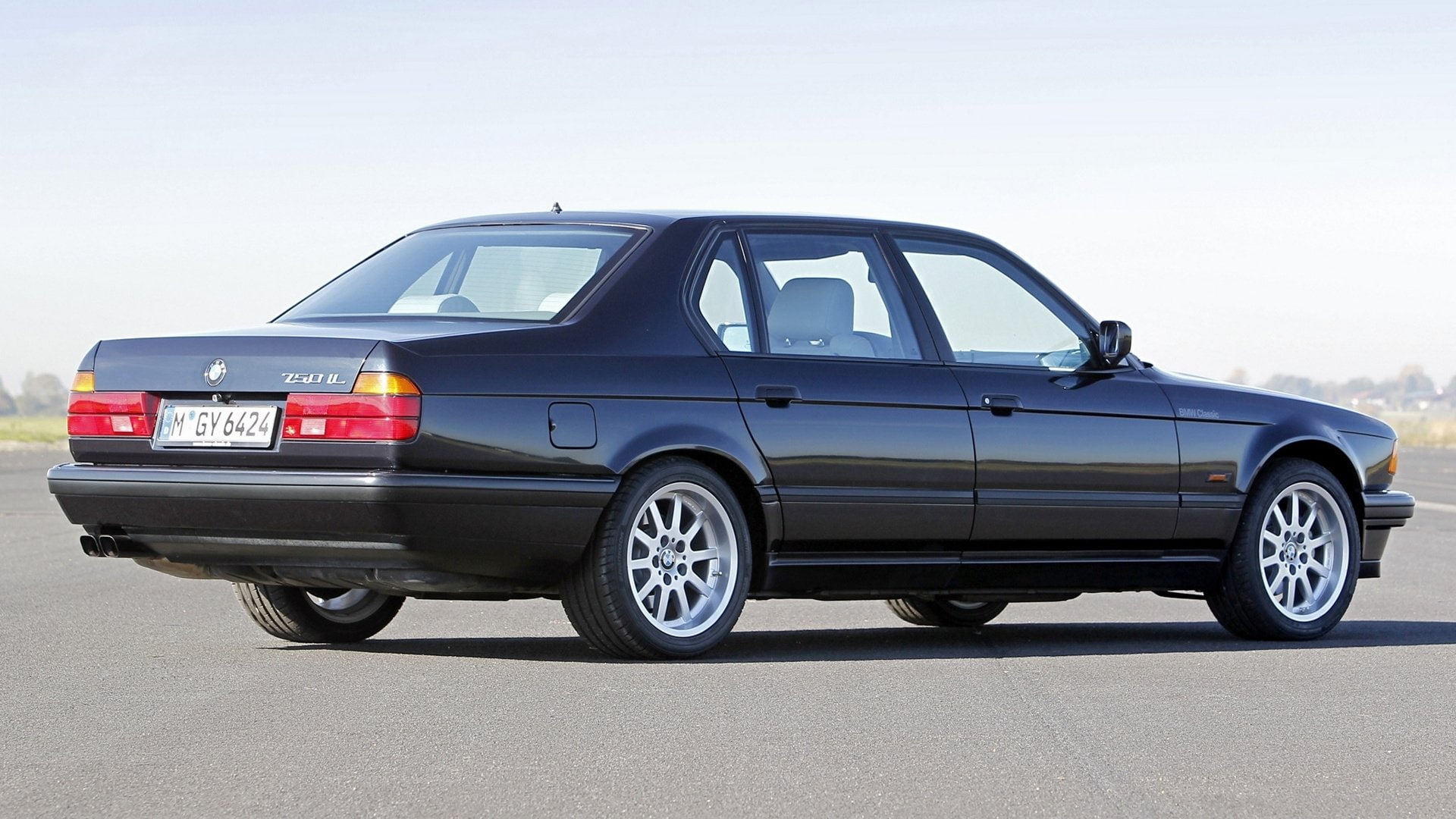 Black Car, Old Car, Full-Size Car, Sedan, Luxury Car, BMW 7 Series, BMW, 1080P, BMW 750iL, Car, HD Wallpaper