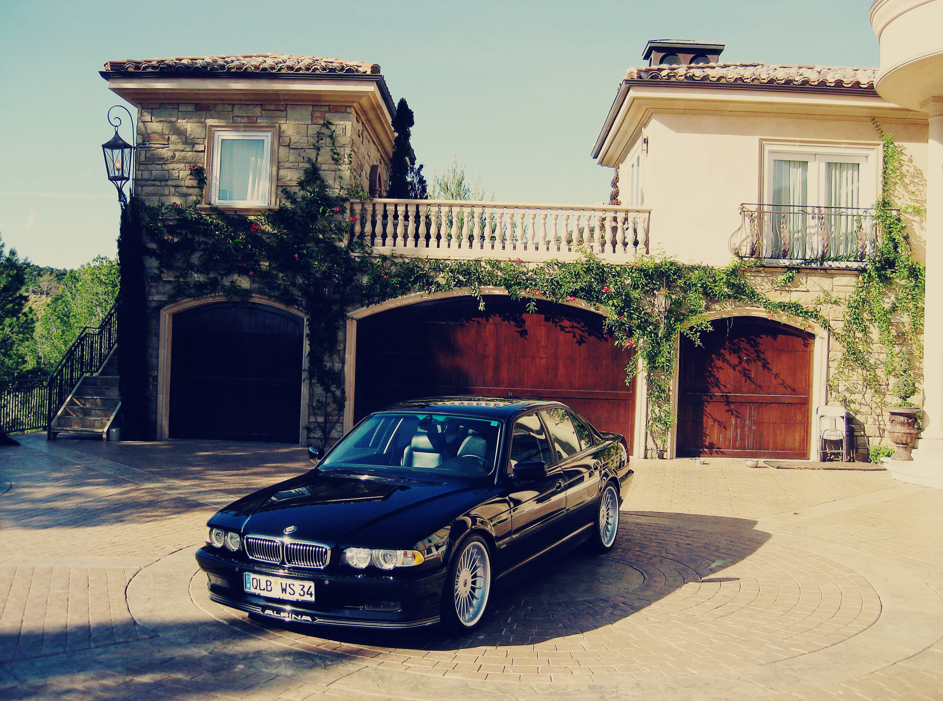BMW, alpine, 740, e38, 2K, classic, tuning, HD Wallpaper