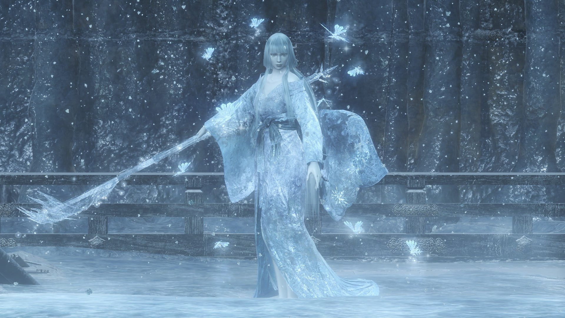 cold temperature, females, nioh, motion, video games, wet, beautiful woman, snowing, rain, blizzard, nature, adult, standing, full length, water, young adult, HD Wallpaper