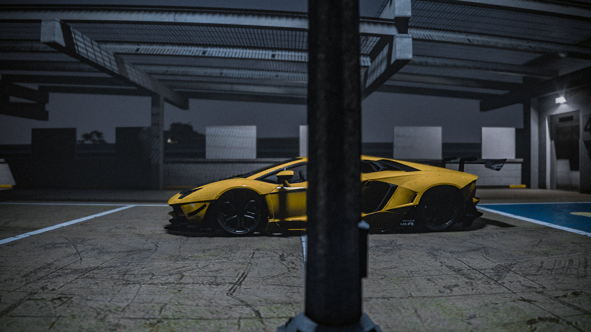 1080P, Grand Theft Auto V, yellow cars, car, Lamborghini, yellow, Super Car, LP-700, HD Wallpaper