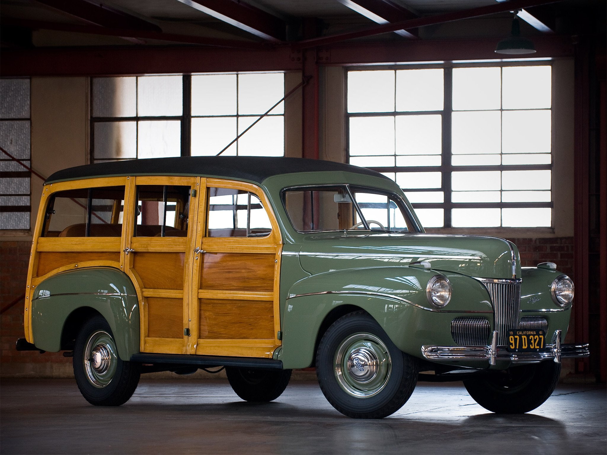 woody, super, 11a 79b, retro, 1080P, deluxe, ford, v 8, stationwagon, 1941, HD Wallpaper
