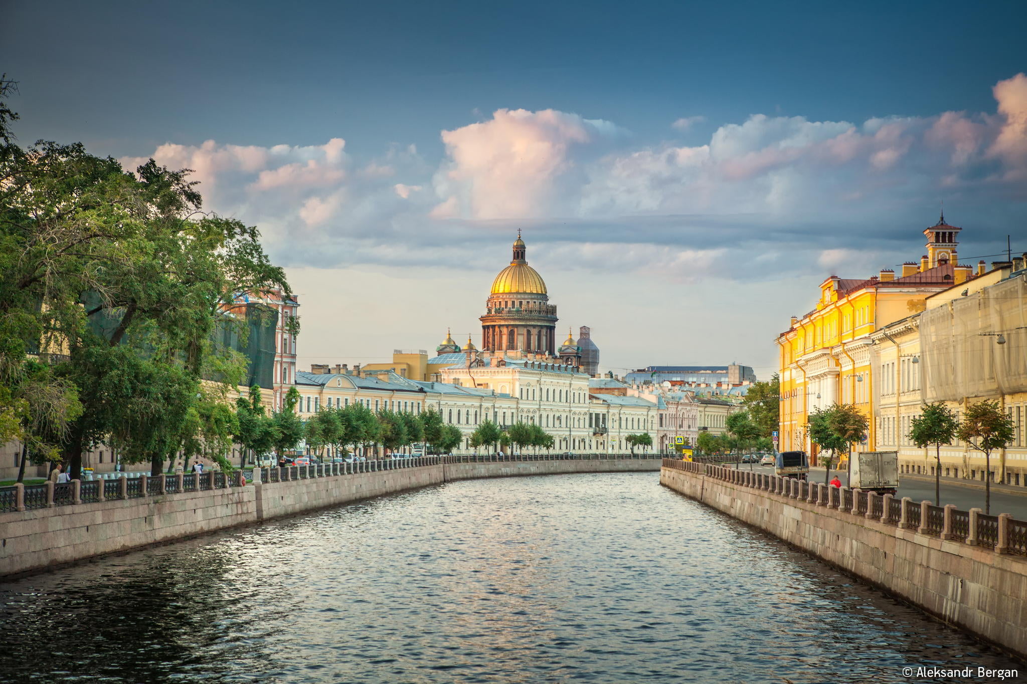 outdoors, capital Cities, 1080P, urban Skyline, religion, Russia, tourism, Aleksandr Bergan, city, building Exterior, cloud - sky, sky, canal, sunset, HD Wallpaper