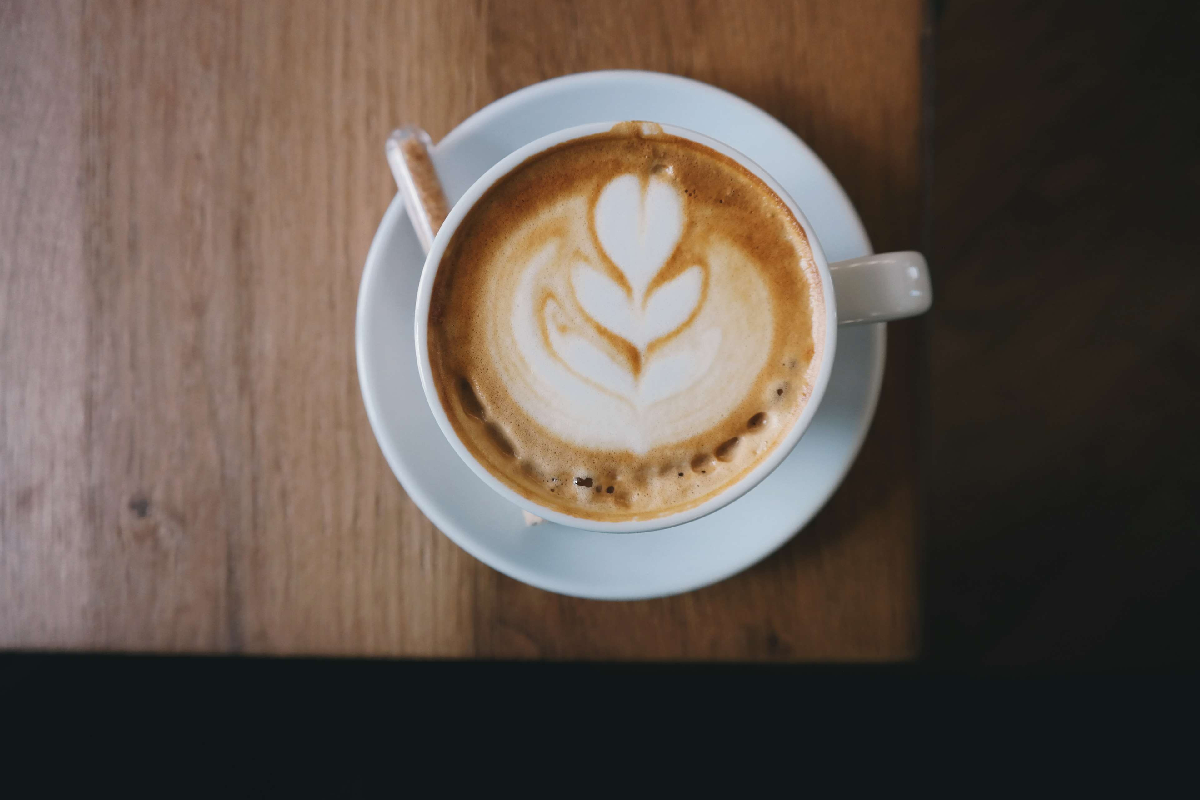 coffee drink, drink, freshness, cappuccino, crockery, food, coffee cup, cup, froth art, saucer, froth, hot, latte, mocha, table, wood, foam, non-alcoholic beverage, HD Wallpaper