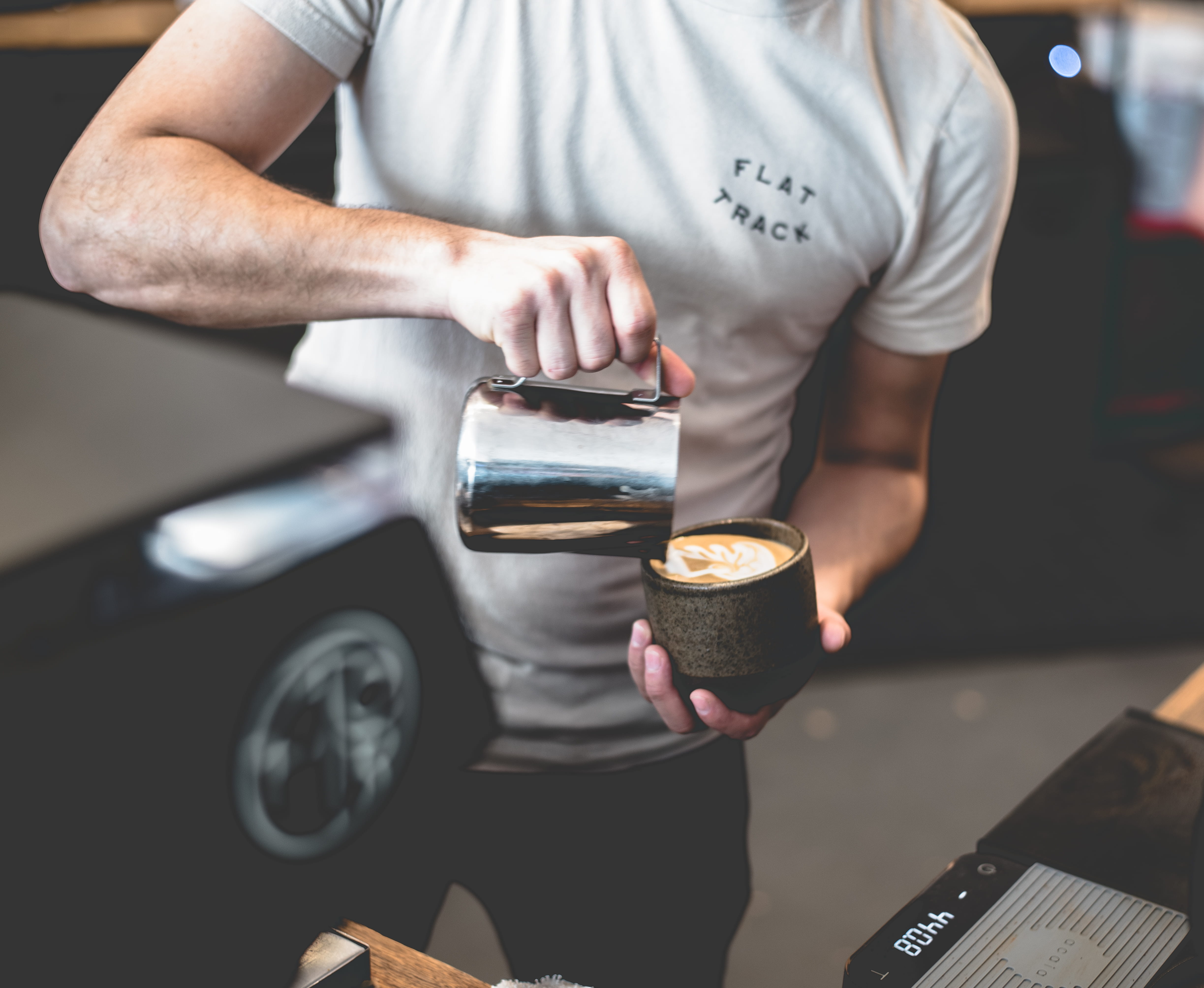 pour, cappuccino, business, waiter, coffee, serving, latteart, food, serving Food and Drinks, drink, people, coffee - Drink, 4K, espresso, service, lifestyles, HD Wallpaper