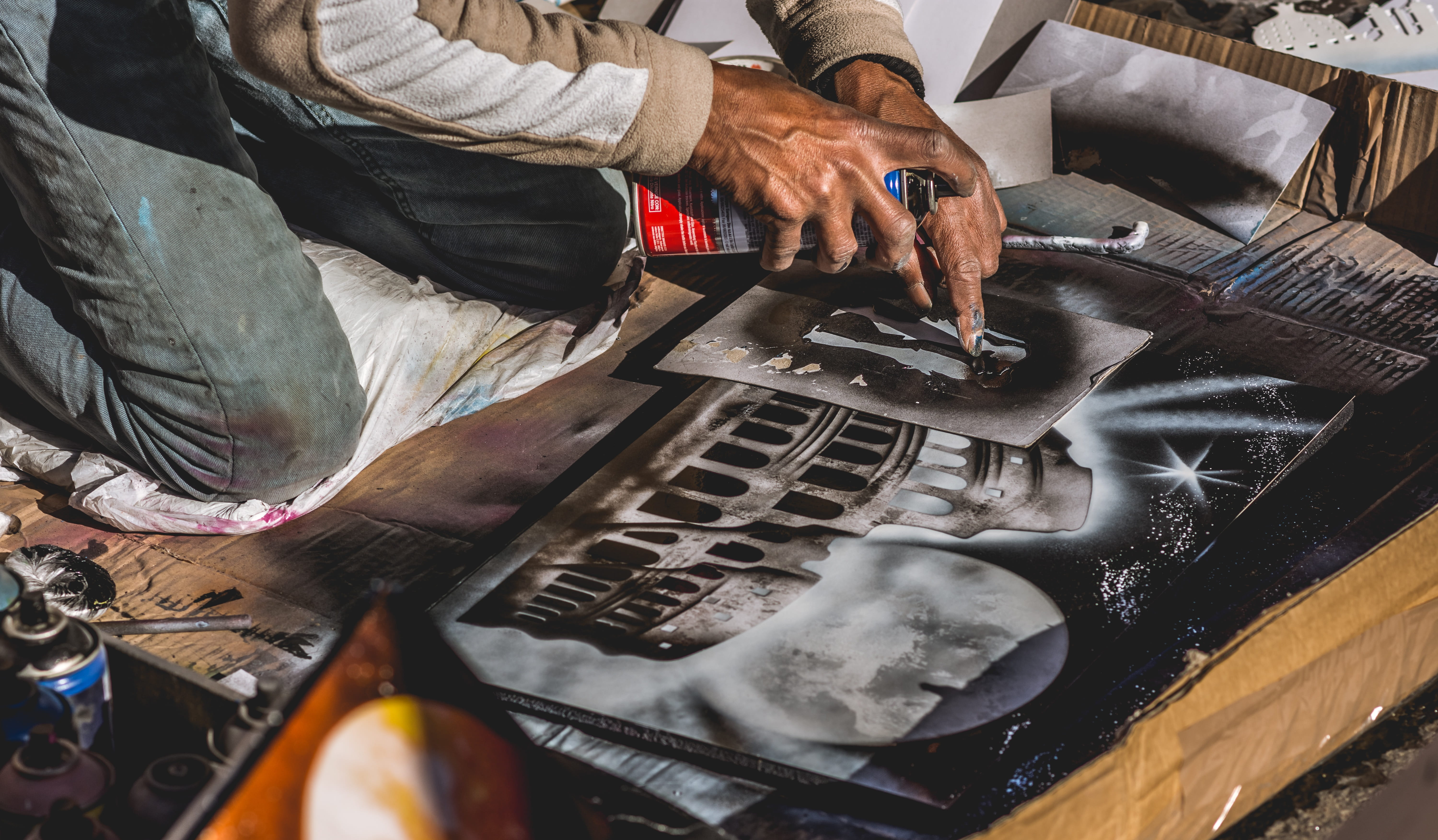 left, adult, 5K, table, photo, auto repair shop, pointing, car, indoors, one person, transportation, human hand, building, high angle view, skill, one man only, HD Wallpaper