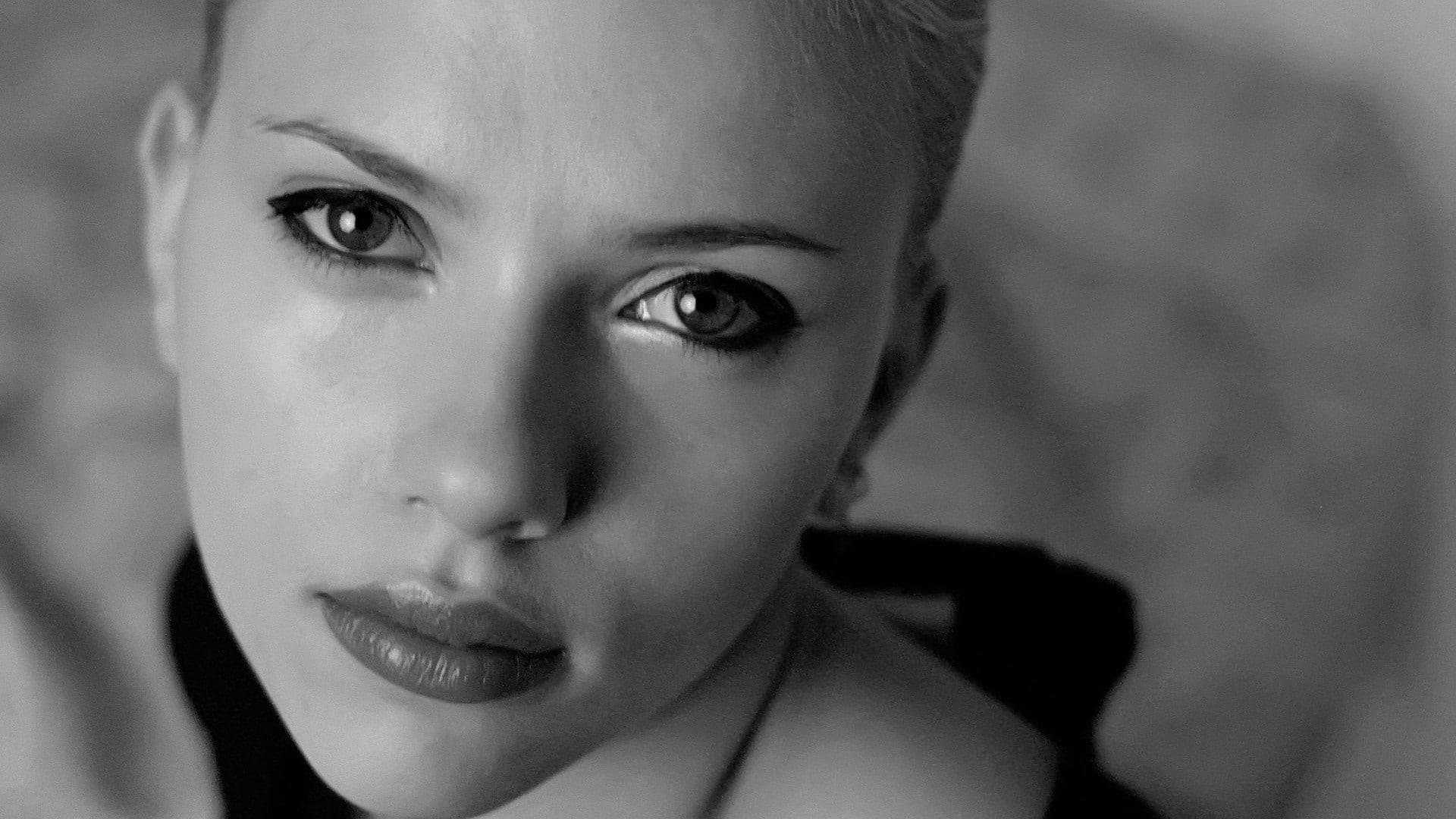 teenager, lifestyles, actress, looking at camera, close-up, portrait, front view, contemplation, 1080P, human face, headshot, Scarlett Johansson, real people, HD Wallpaper