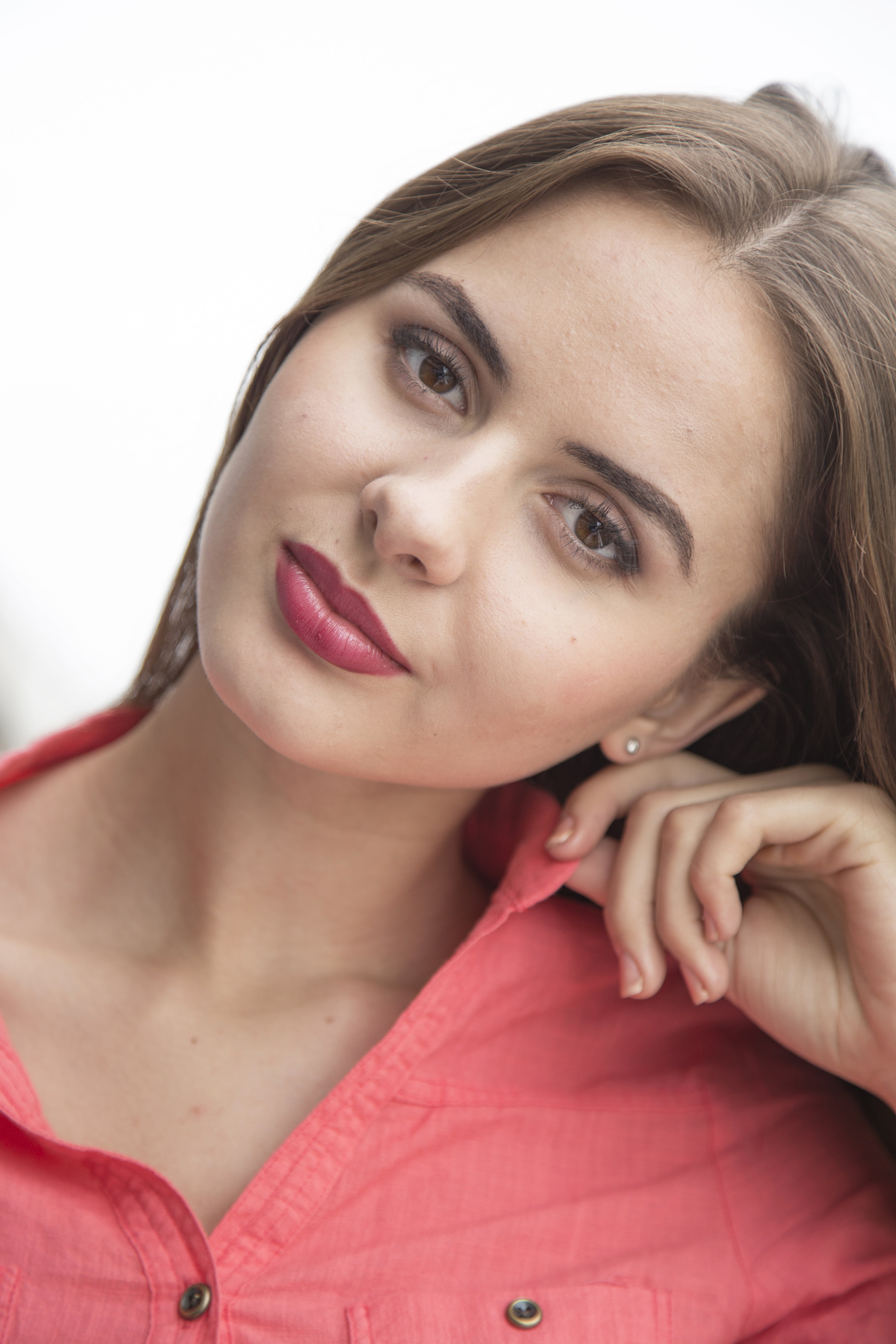 eye, girl, overview, wearing, fashion, human, composition, blouse, aesthetics, front view, design, lifestyles, young model, beauty, headshot, woman, contact, Phone HD Wallpaper