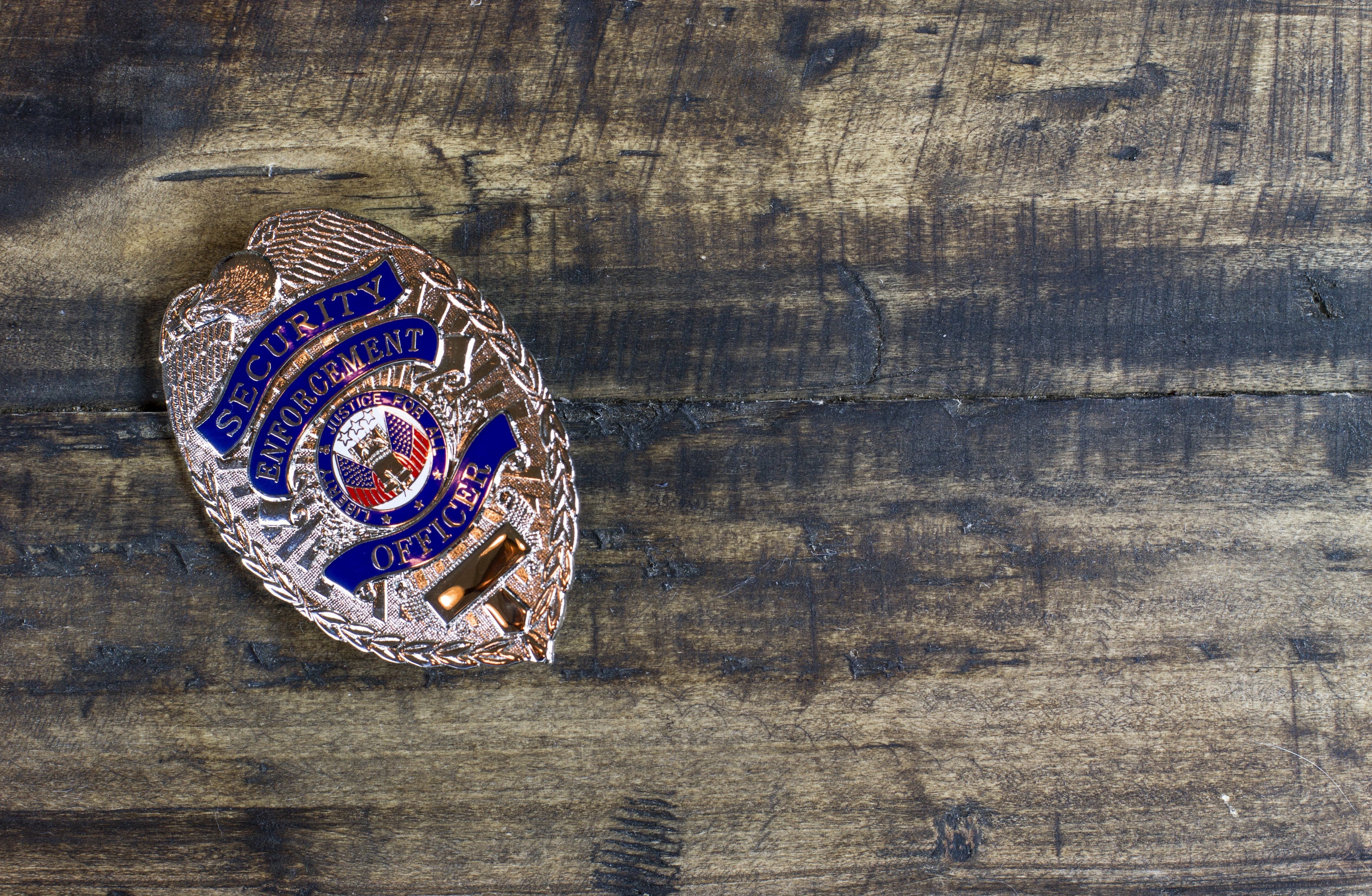 guard, shape, corporate, directly above, Badge, 4K, Security, no people, craft, design, high angle view, antique, Safety, personal accessory, outdoors, HD Wallpaper