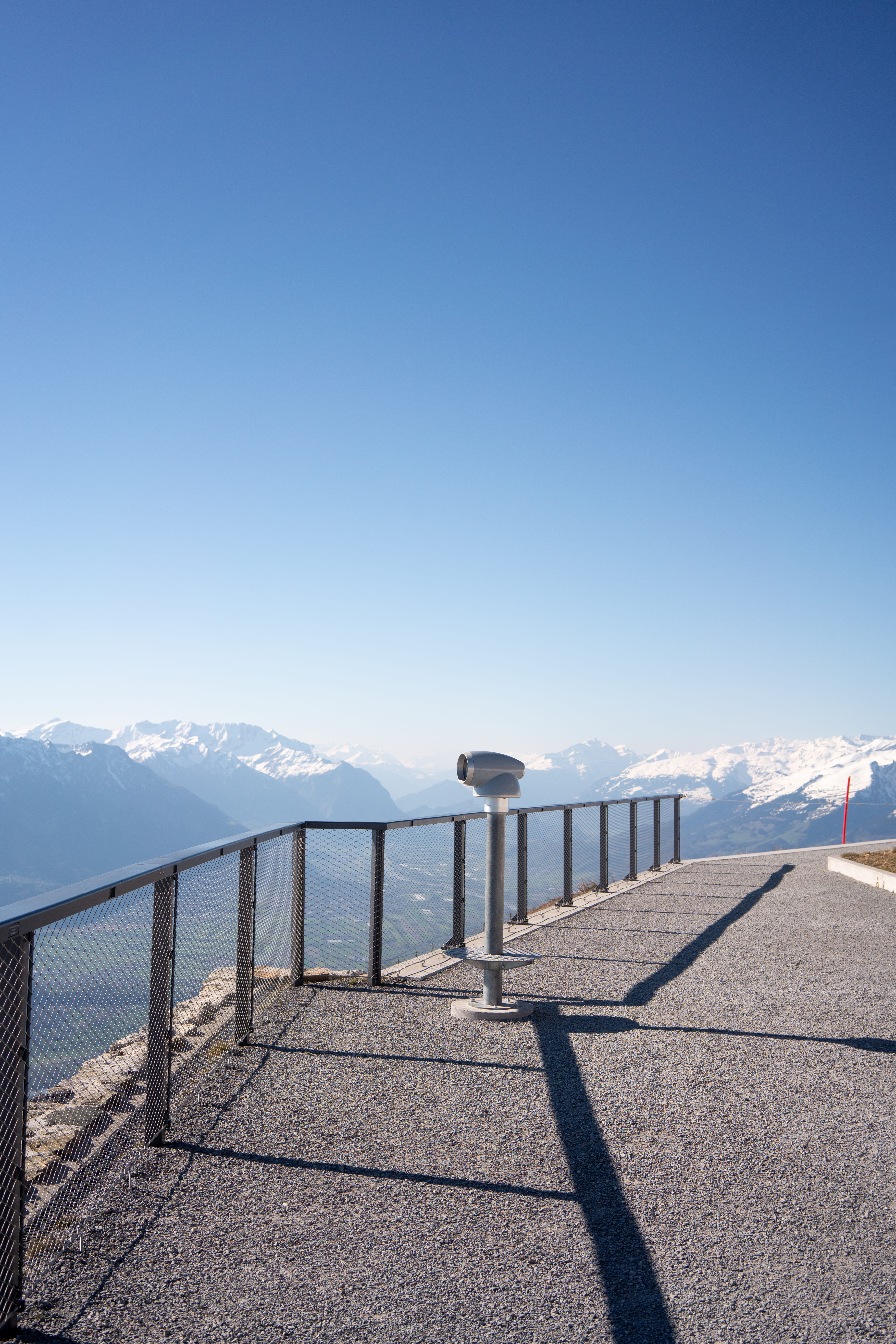 view, water, boardwalk, outlook, no people, mountain range, path, beauty in nature, snow, bridge, banister, peak, high altitude, cold temperature, copy space, Phone HD Wallpaper