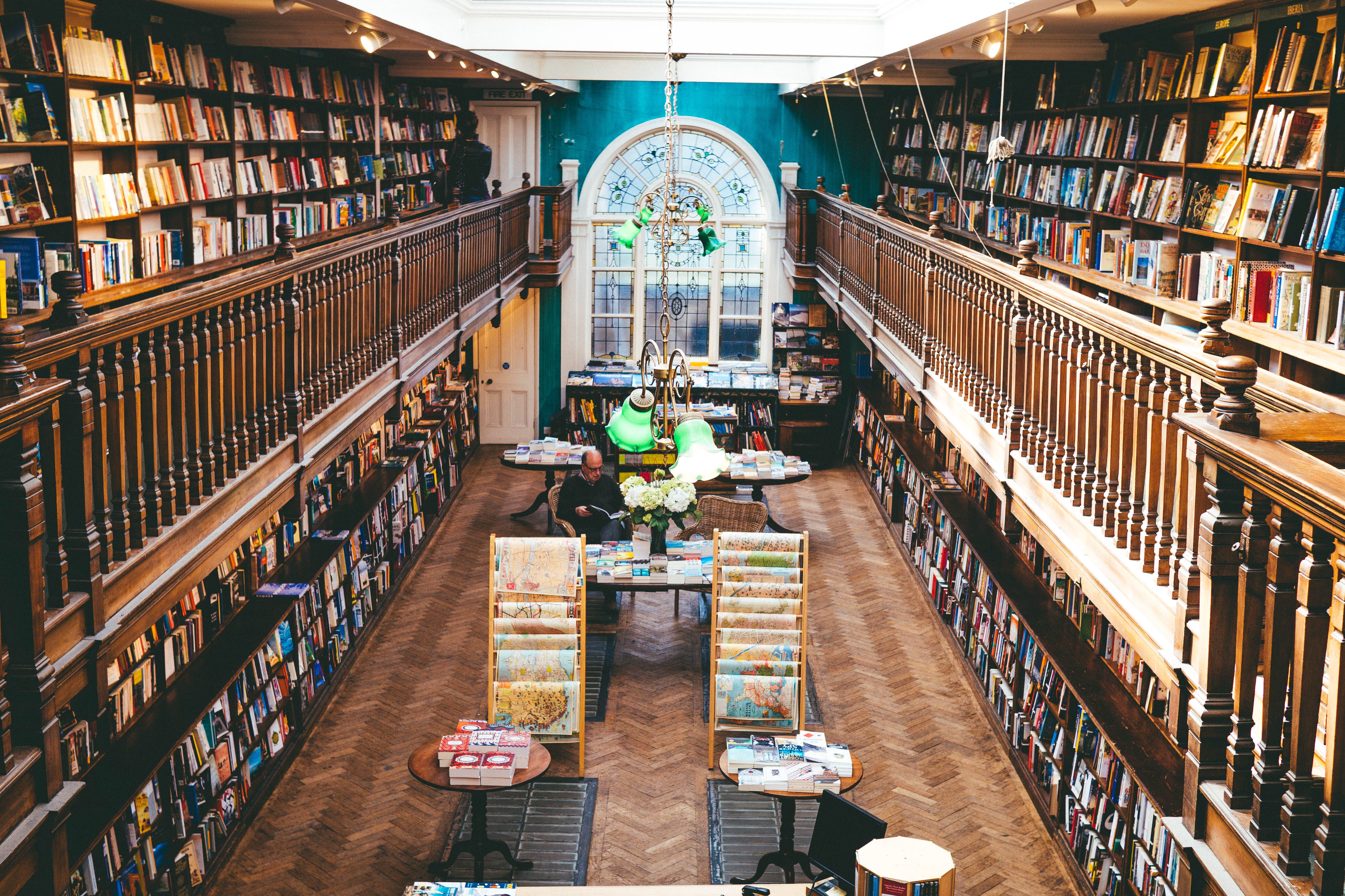 arrangement, bookshop, variation, book, daunt, day, aisle, photography, literature, reading, daunt book, education, publication, horizontal, table, seat, HD Wallpaper