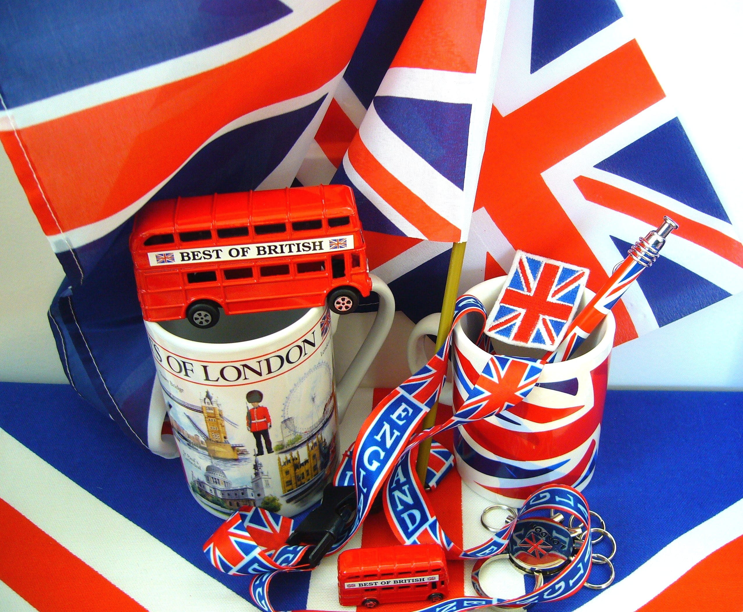Souvenirs, national, sports race, England, britain, competition, decors, souvenir, english, tourism, great britain, nation, star shape, 1080P, striped, HD Wallpaper