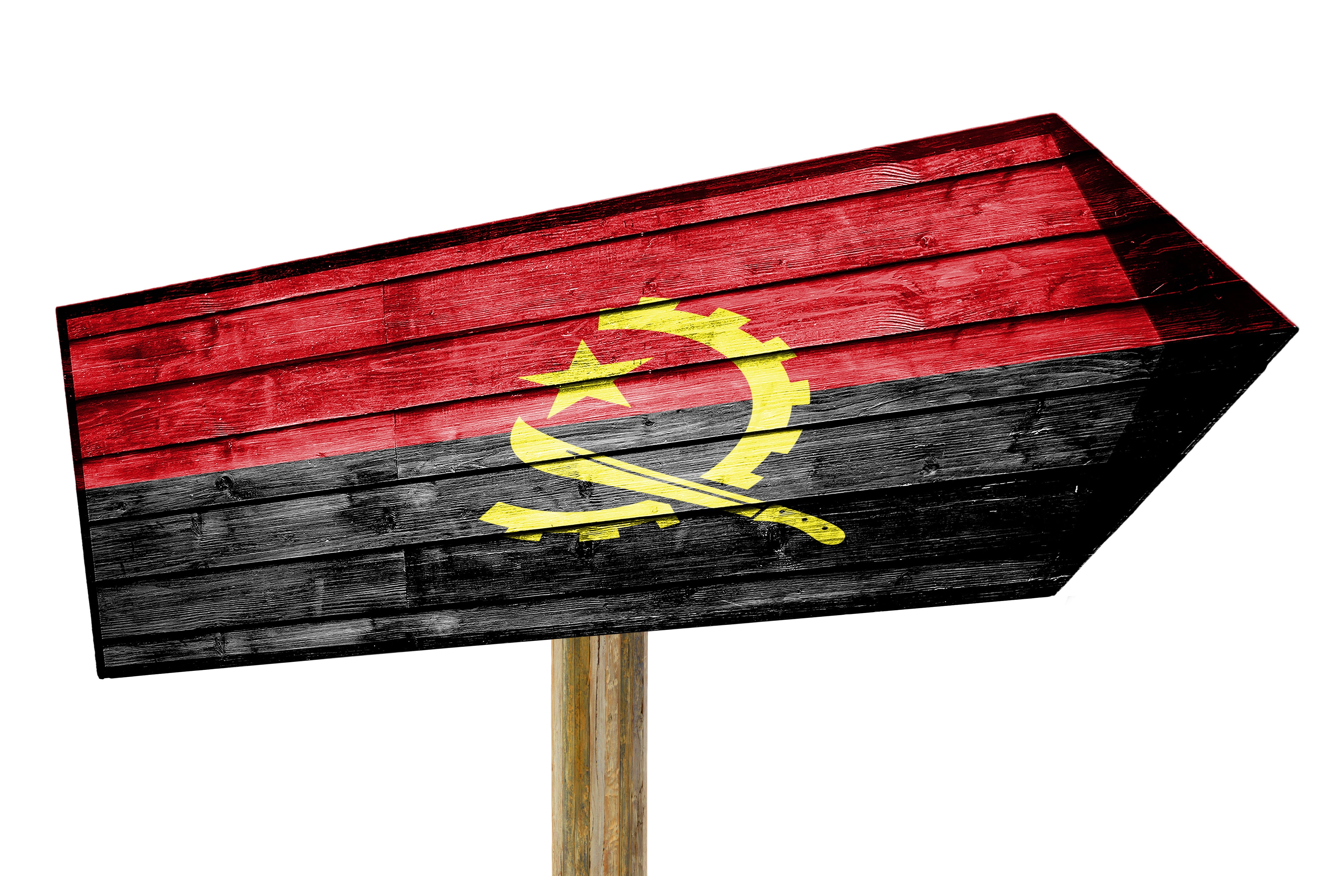 highway, sign, pattern, wood - material, nation, street, angola, white background, low angle view, close-up, nature, communication, flag, angola flag, national, HD Wallpaper