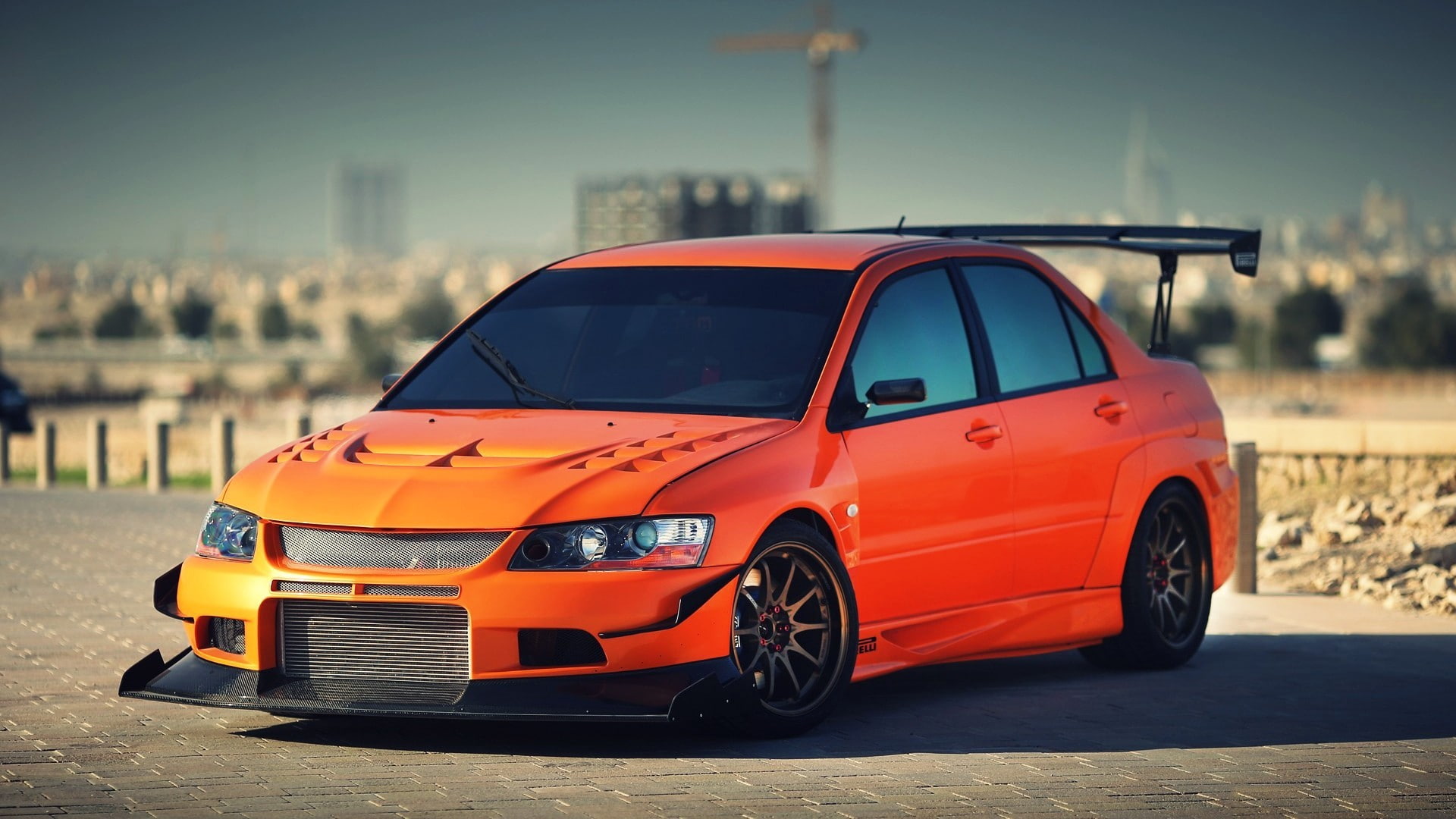 1080P, Mitsubishi Lancer Evolution IX, car, mitsubishi, HD Wallpaper