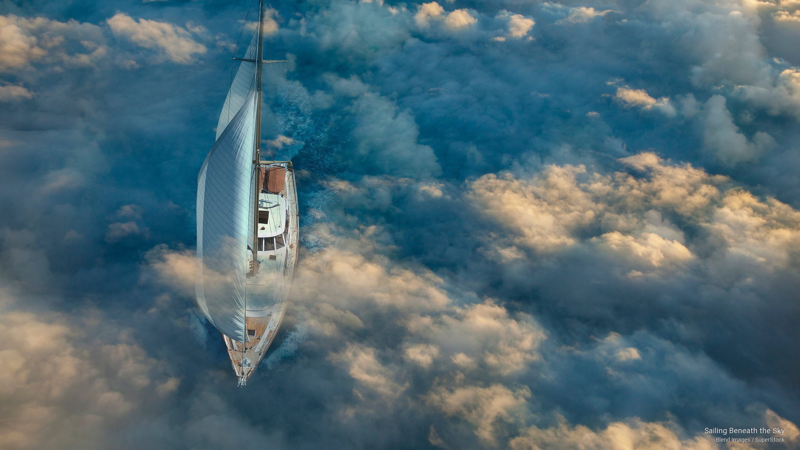 sailing, 2K, sky, Transportation, beneath, HD Wallpaper