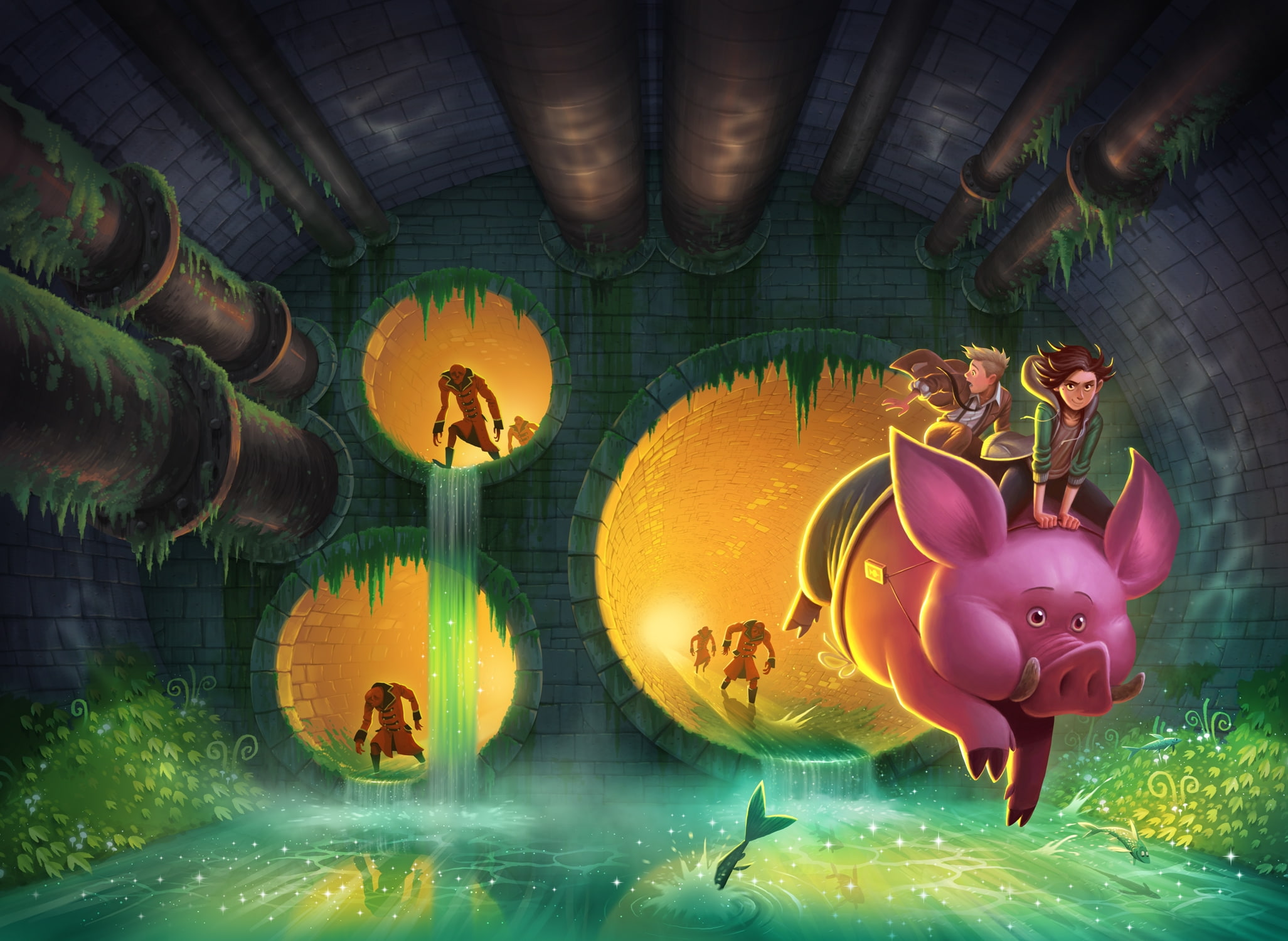 no people, animal, piggy bank, hyacinth and the secrets beneath, architecture, representation, artwork, animal representation, lighting equipment, fish, HD Wallpaper