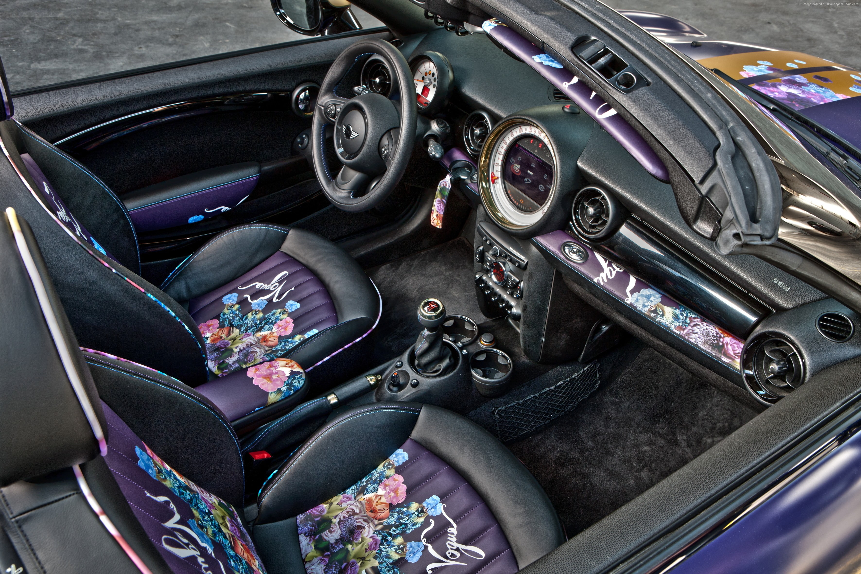 franca sozzani, interior, AIDS, 2K, Mini Cooper S Roadster, HD Wallpaper