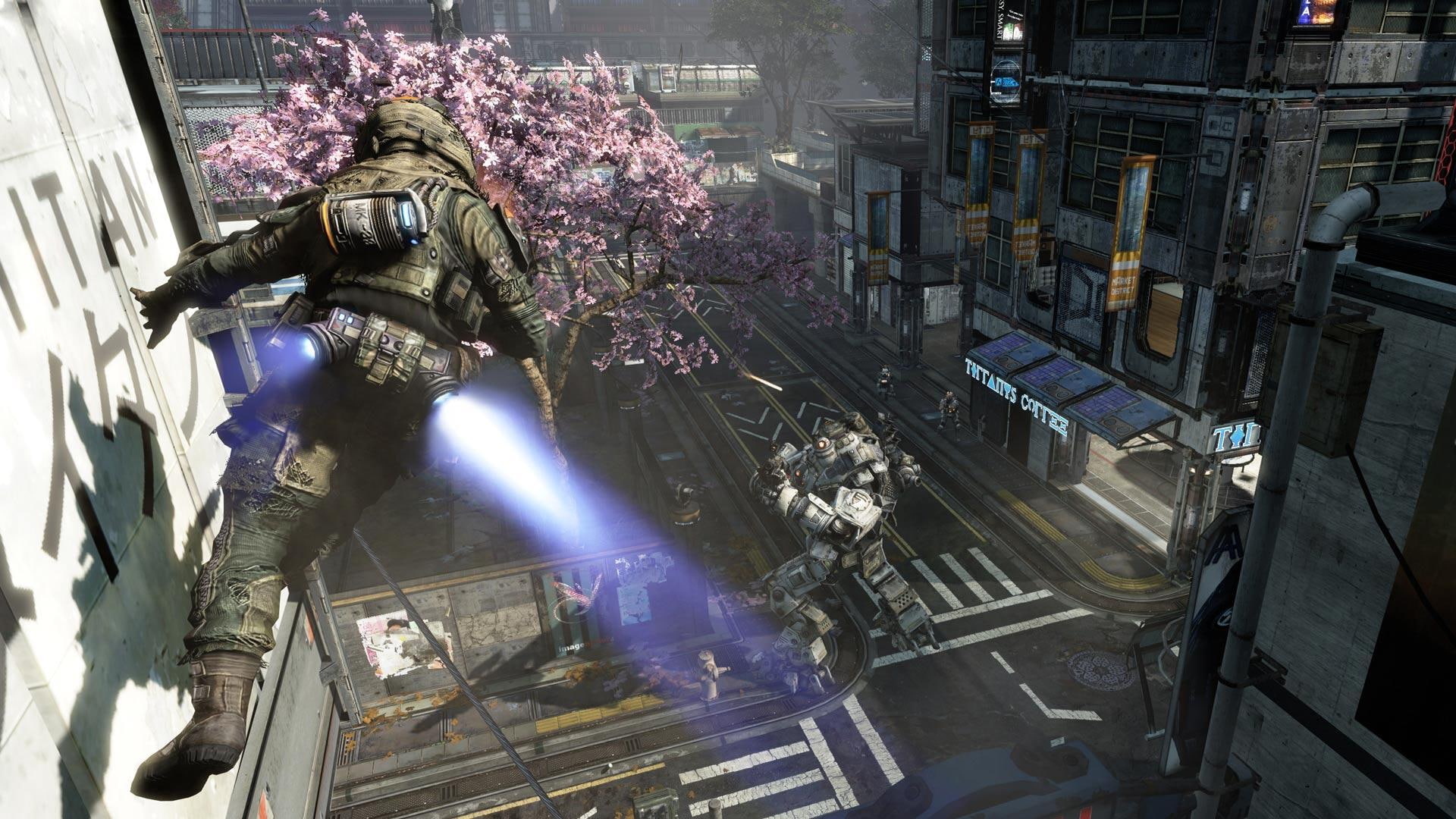 hd, video games, jetpack, 1080P, titanfall, mech, HD Wallpaper