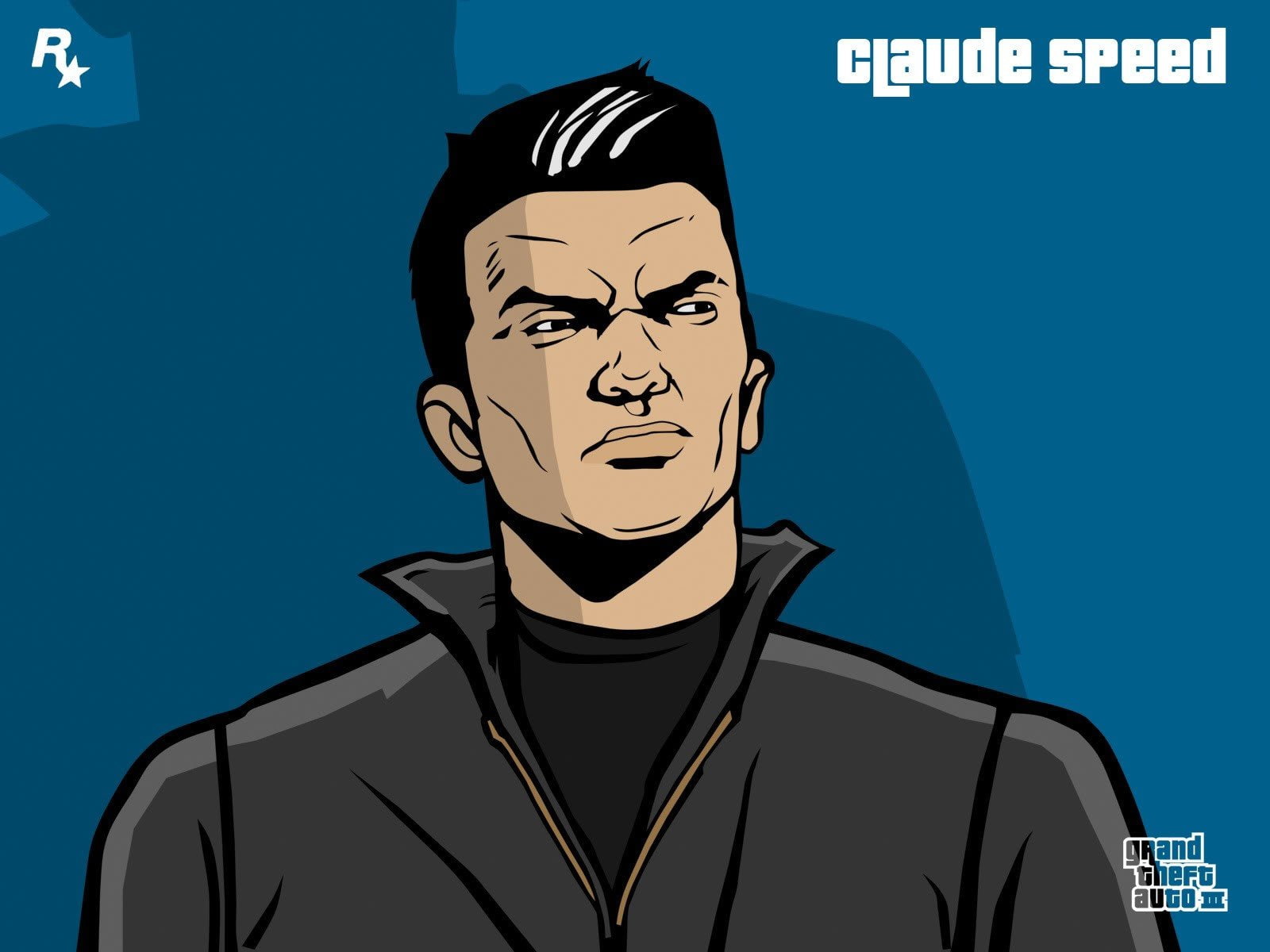 speed, theft, artwork, auto, 720P, claude, cartoons, grand, iii, HD Wallpaper