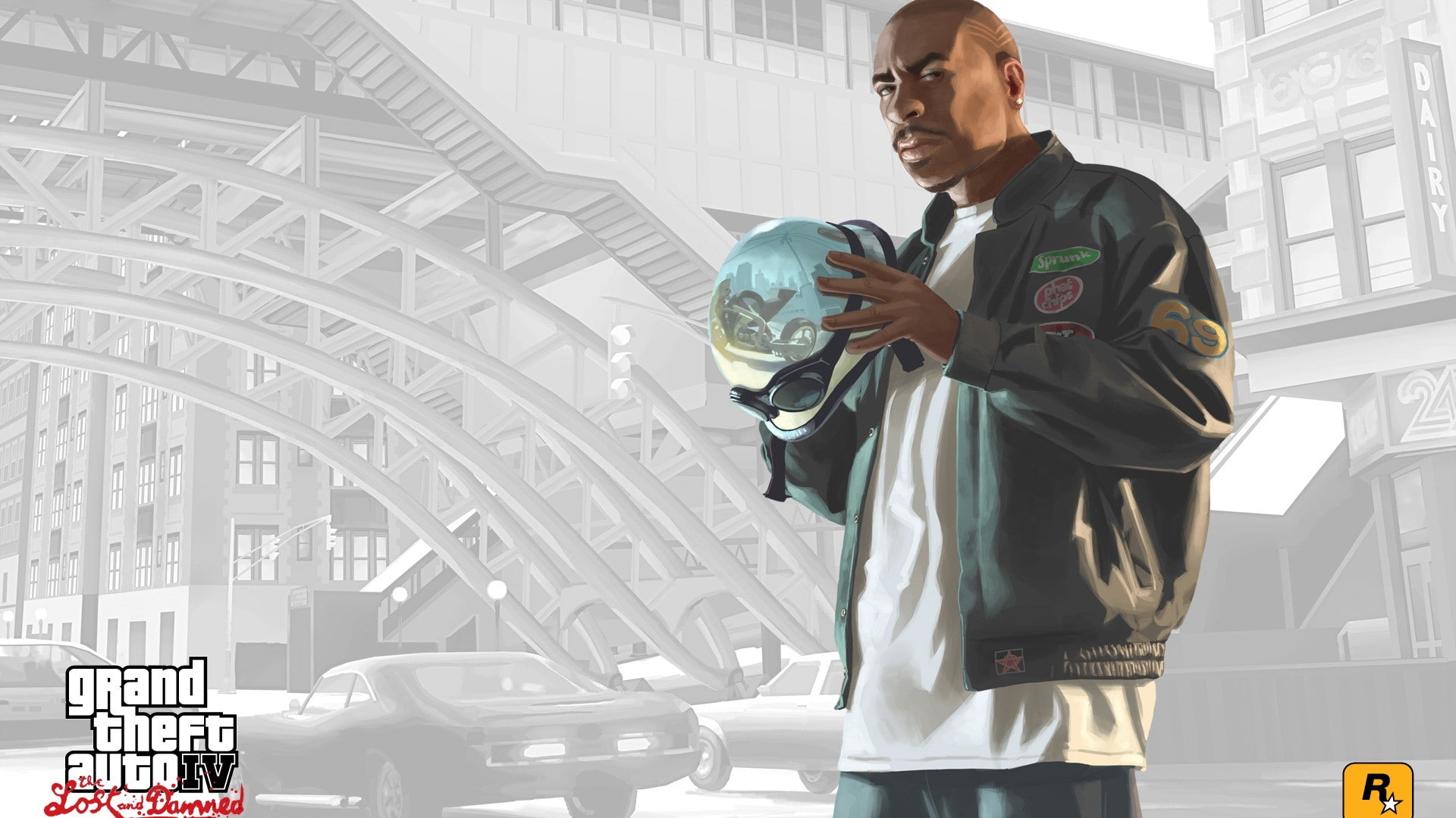 holding, front view, communication, three quarter length, portable information device, standing, clothing, technology, window, young adult, indoors, Grand Theft Auto IV, HD Wallpaper