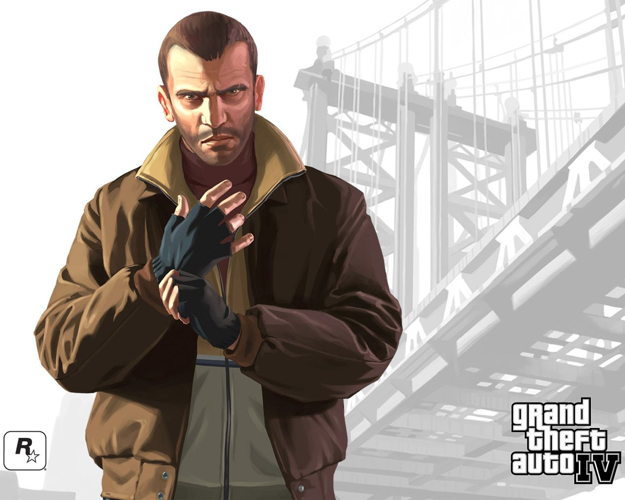 Grand Theft Auto IV, waist up, front view, young adult, looking at camera, theft, leisure activity, standing, communication, illustration, one person, grand, HD Wallpaper