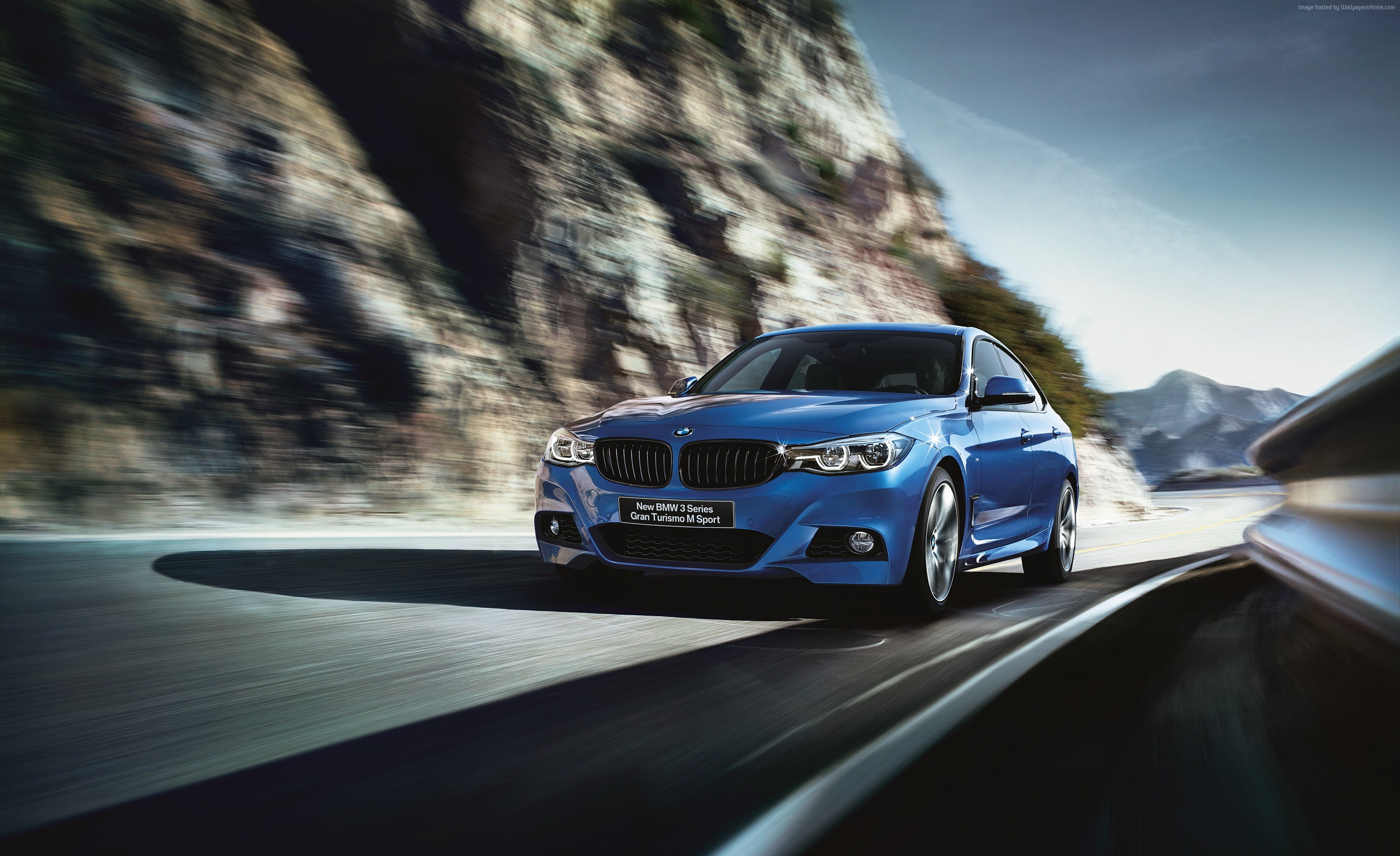 sport cars, Gran Turismo 2017, blue, 2K, Bmw 320i gran turismo m sport, HD Wallpaper