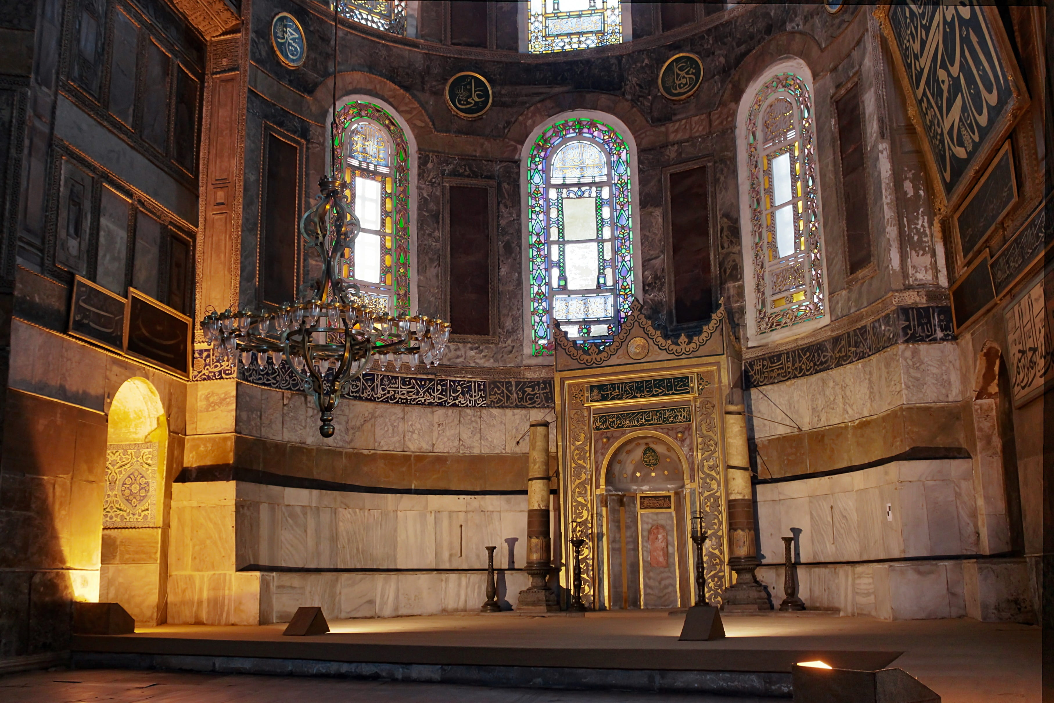 turkey, place of worship, architecture, 2K, hagia sofia, spirituality, istanbul, no people, belief, built structure, library, window, religion, arch, reading, HD Wallpaper