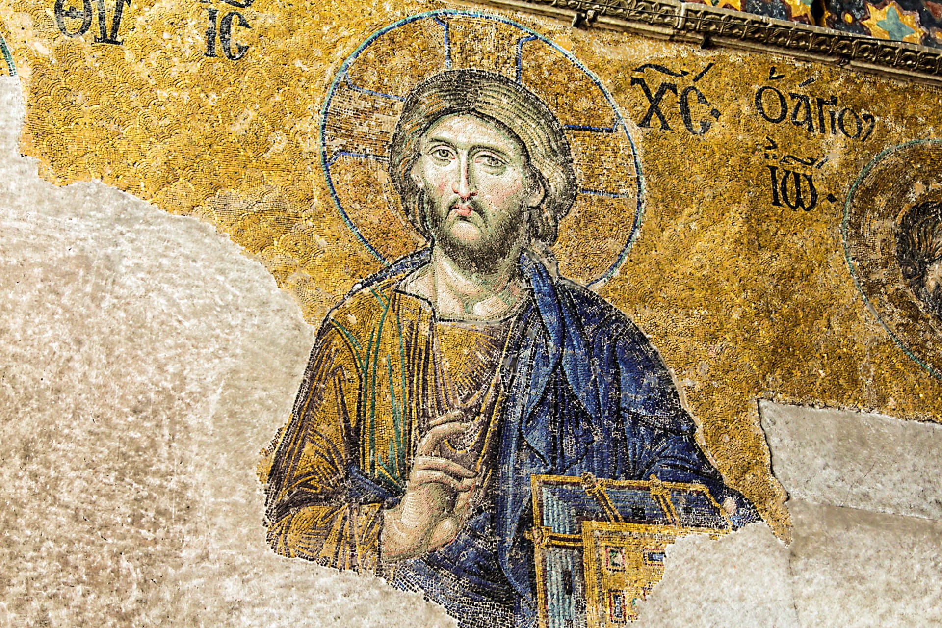 men, christ, art and craft, one man only, Orient, hagia sofia, human representation, mural, Islam, adult, Istanbul, spirituality, craft, face, representation, HD Wallpaper